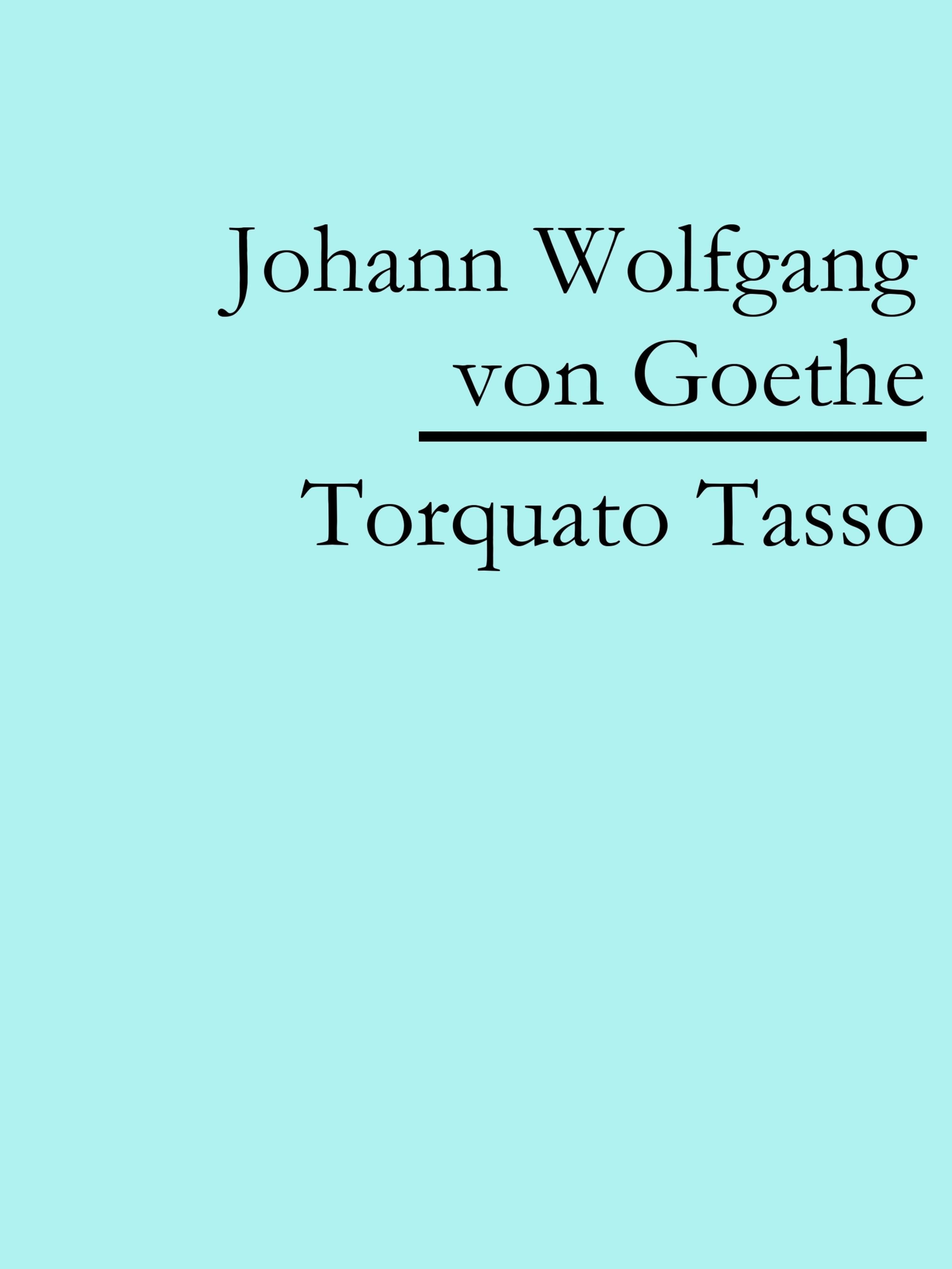 Обложка книги «Torquato Tasso»