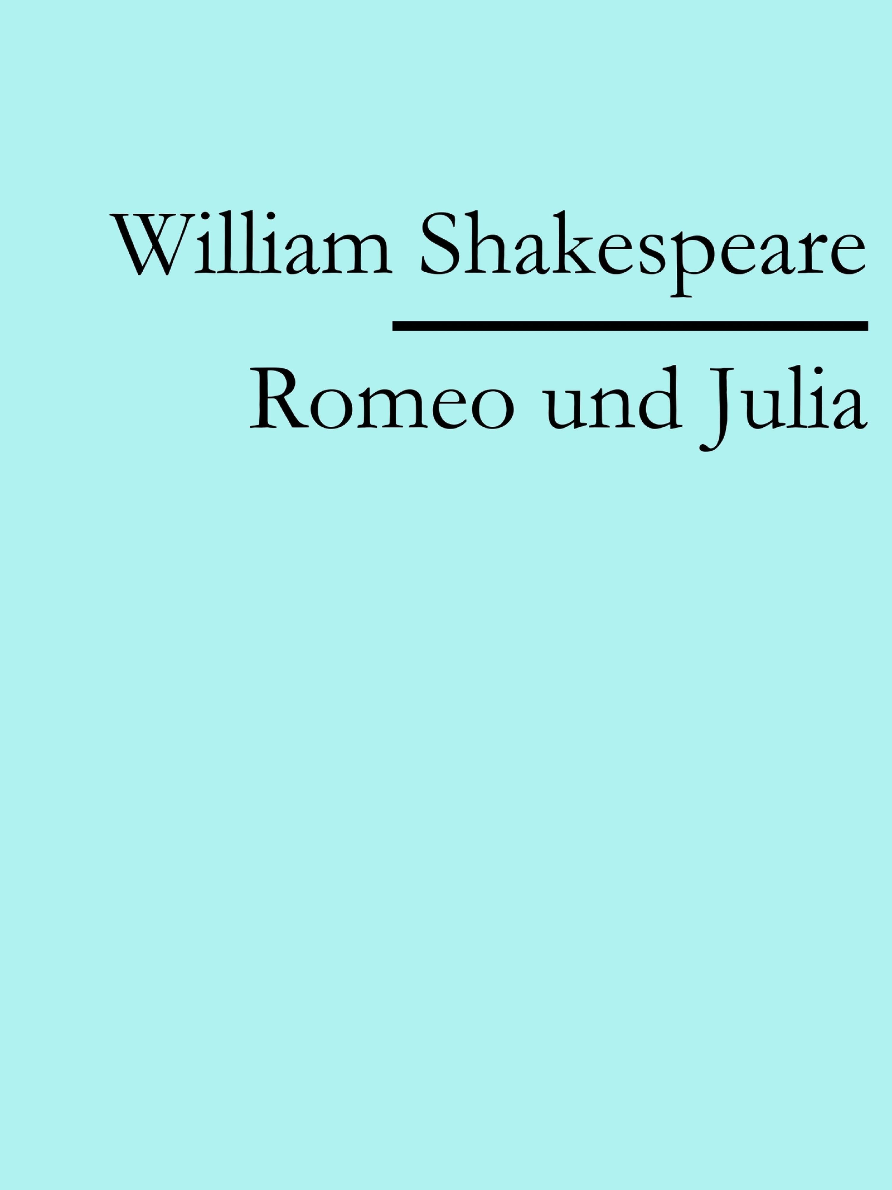 Обложка книги «Romeo und Julia»