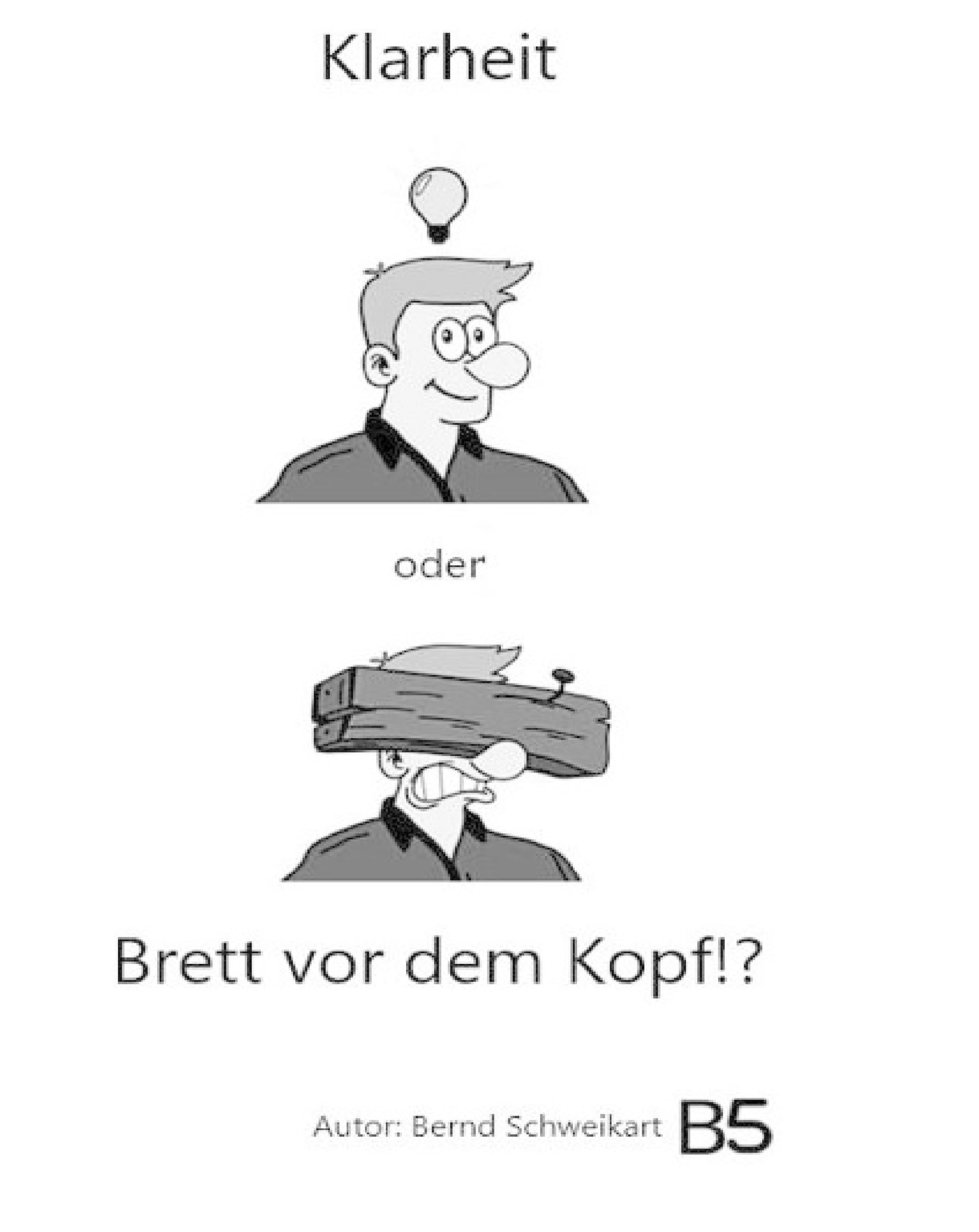 Обложка книги «Klarheit oder Brett vor dem Kopf»