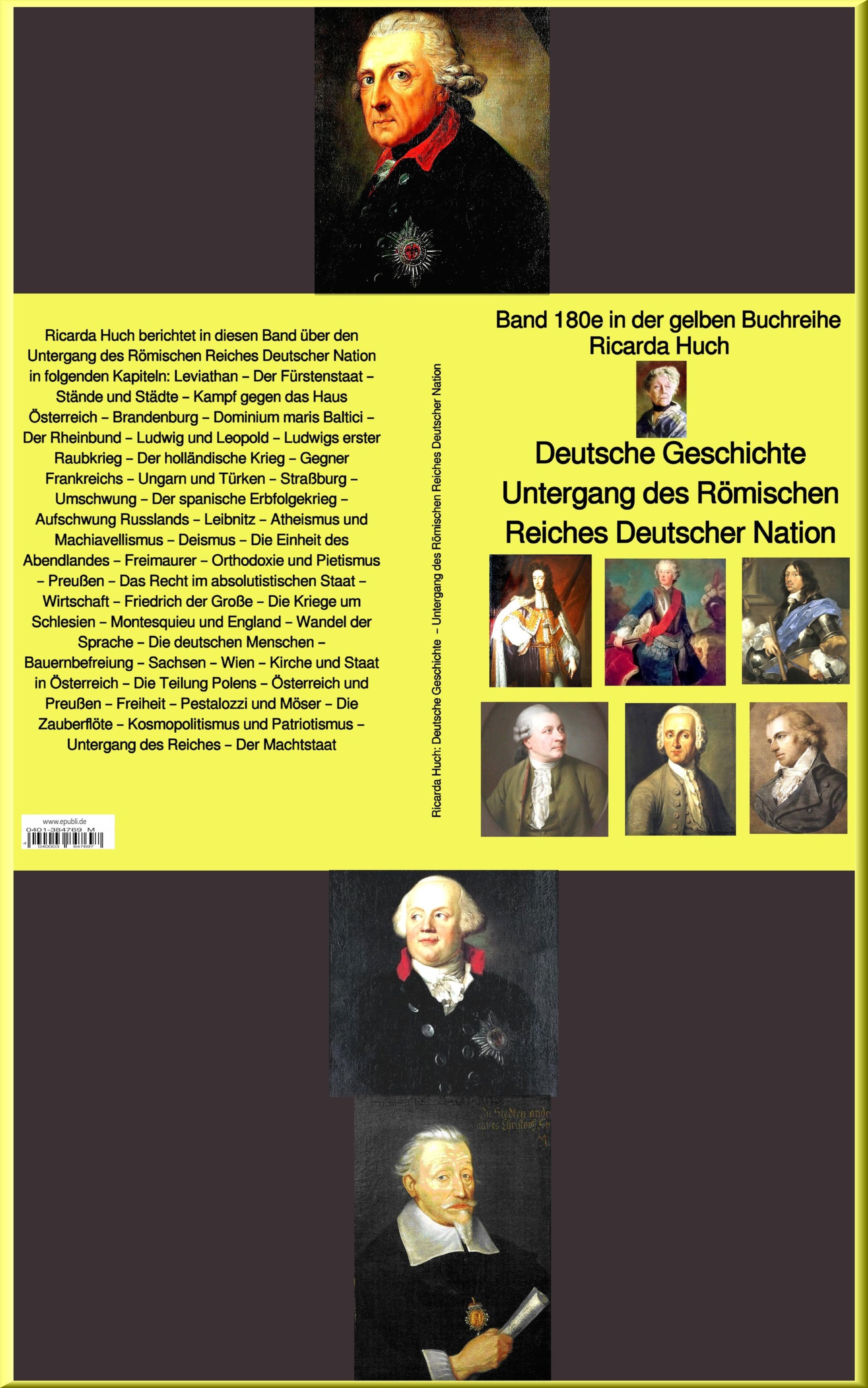 Обложка книги «Ricarda Huch: Deutsche Geschichte – Untergang des Römischen Reiches Deutscher Nation – bei Jürgen Ruszkowski»