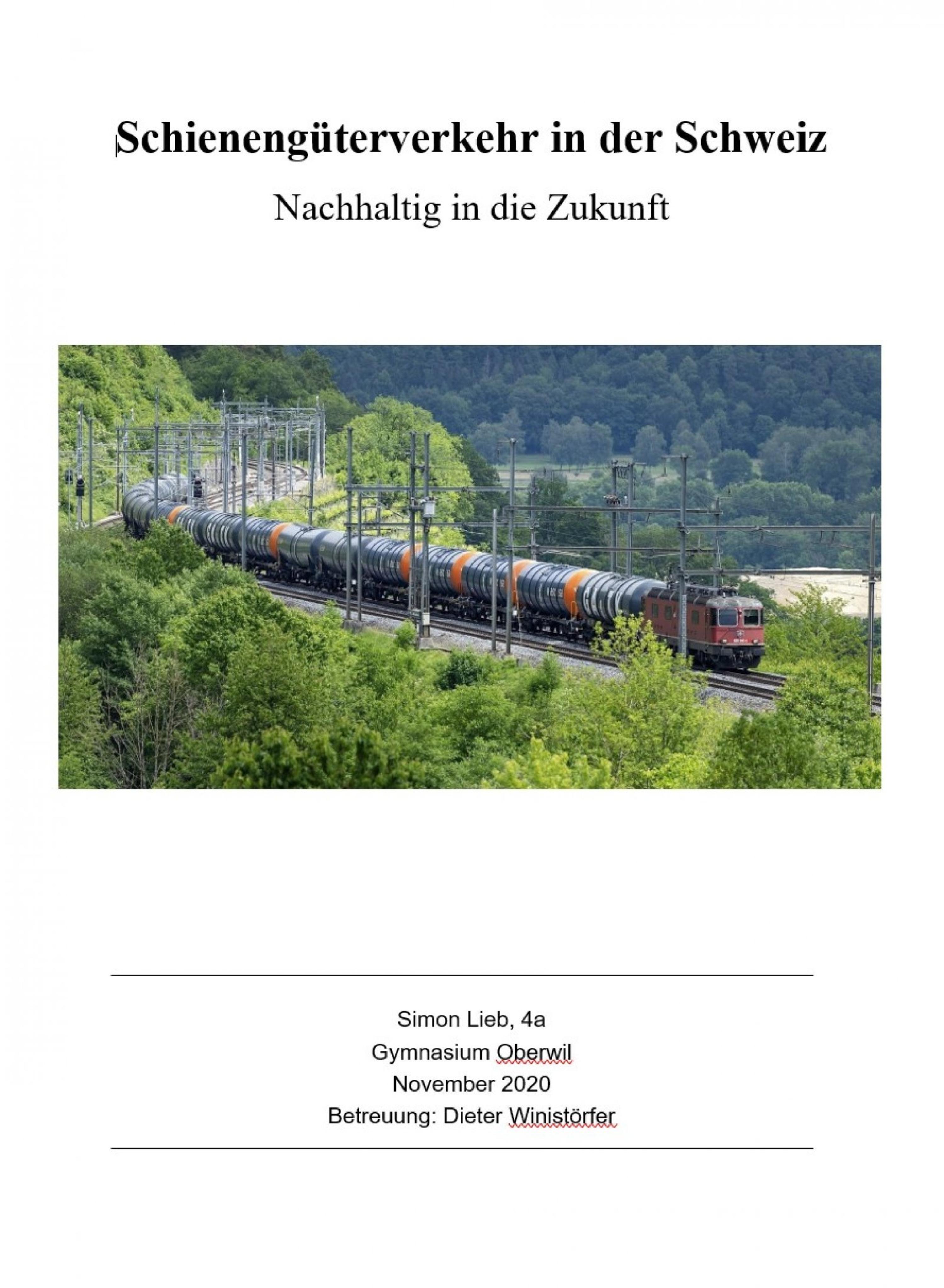 Обложка книги «Schienengüterverkehr in der Schweiz»