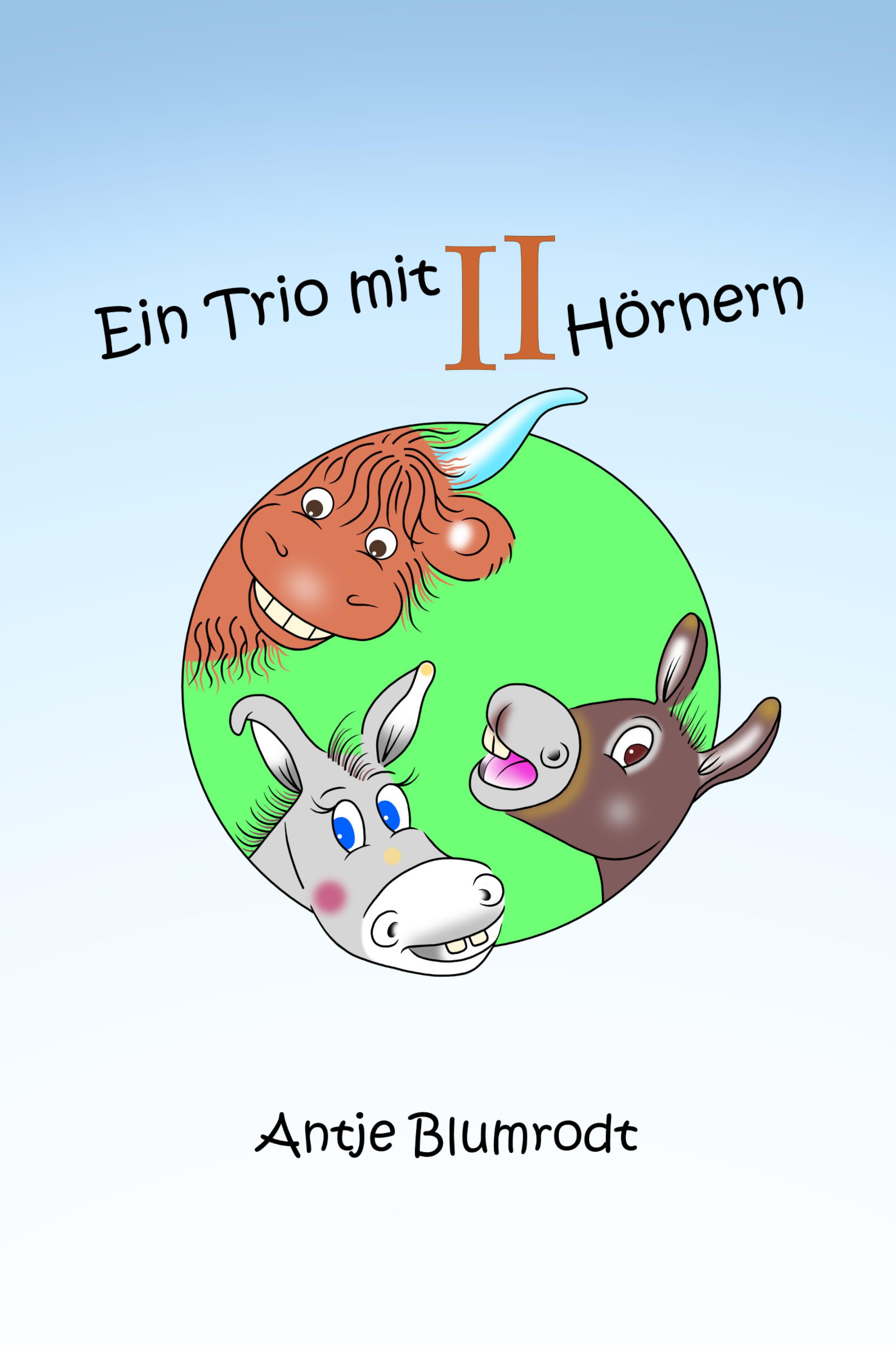 Обложка книги «Ein Trio mit zwei Hörnern»
