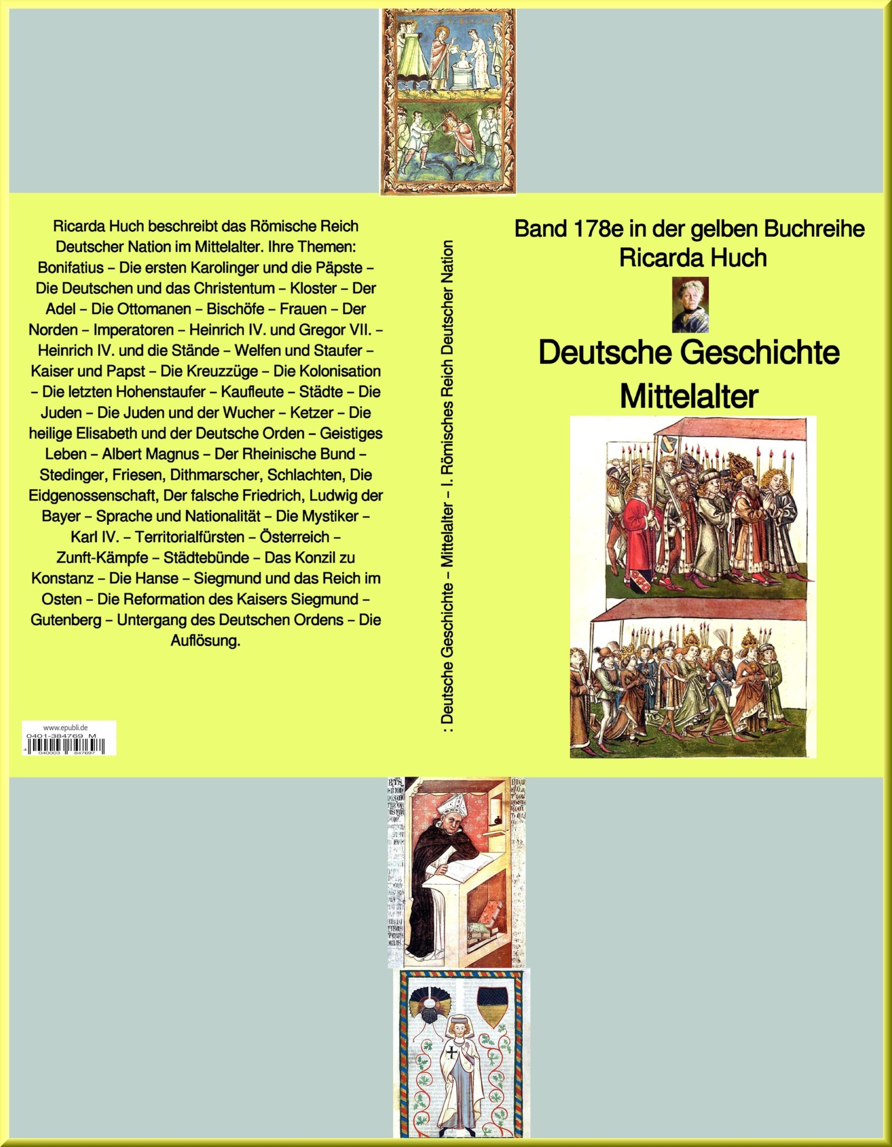 Обложка книги «Ricarda Huch: Deutsche Geschichte – Mittelalter – I. Römisches Reich Deutscher Nation –»