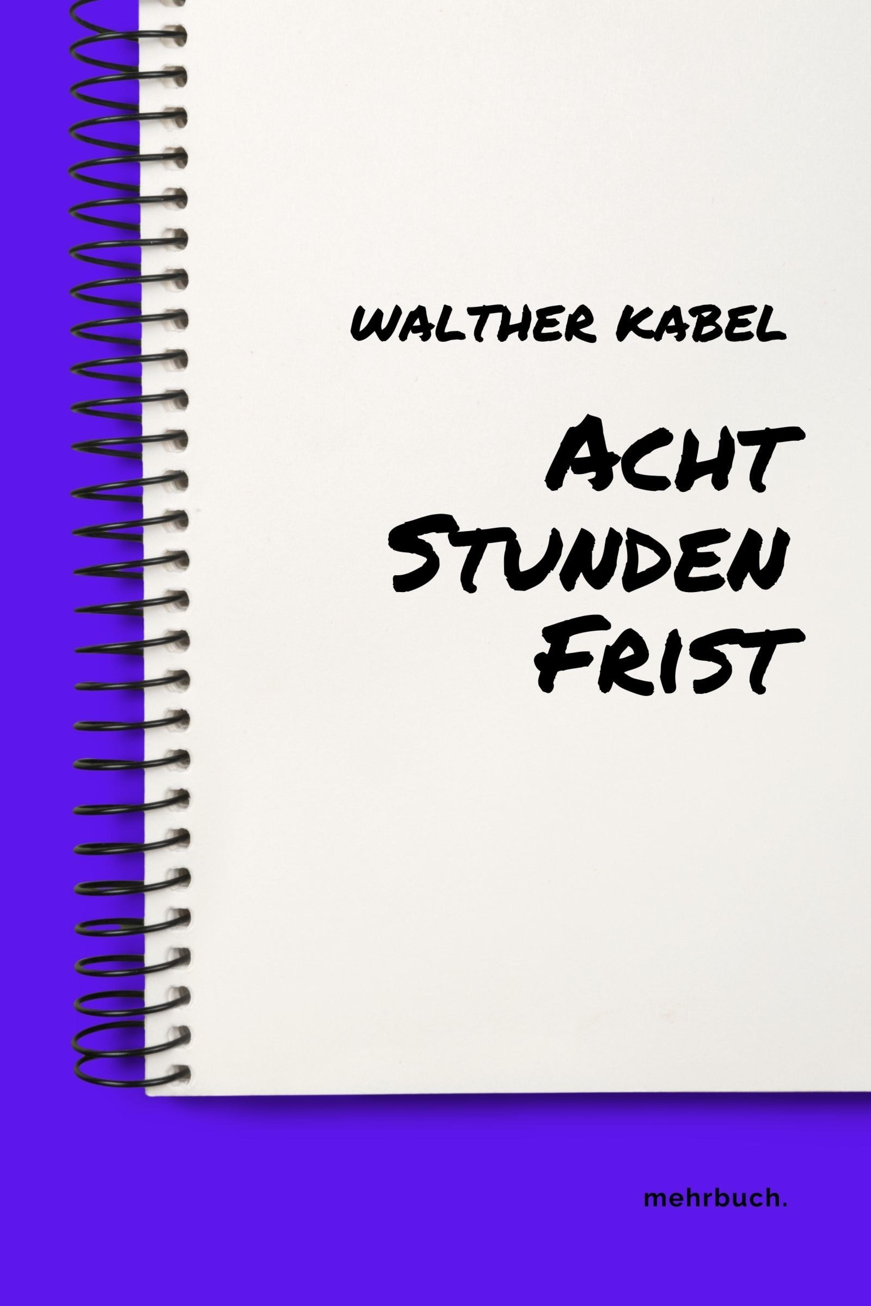 Обложка книги «Acht Stunden Frist»