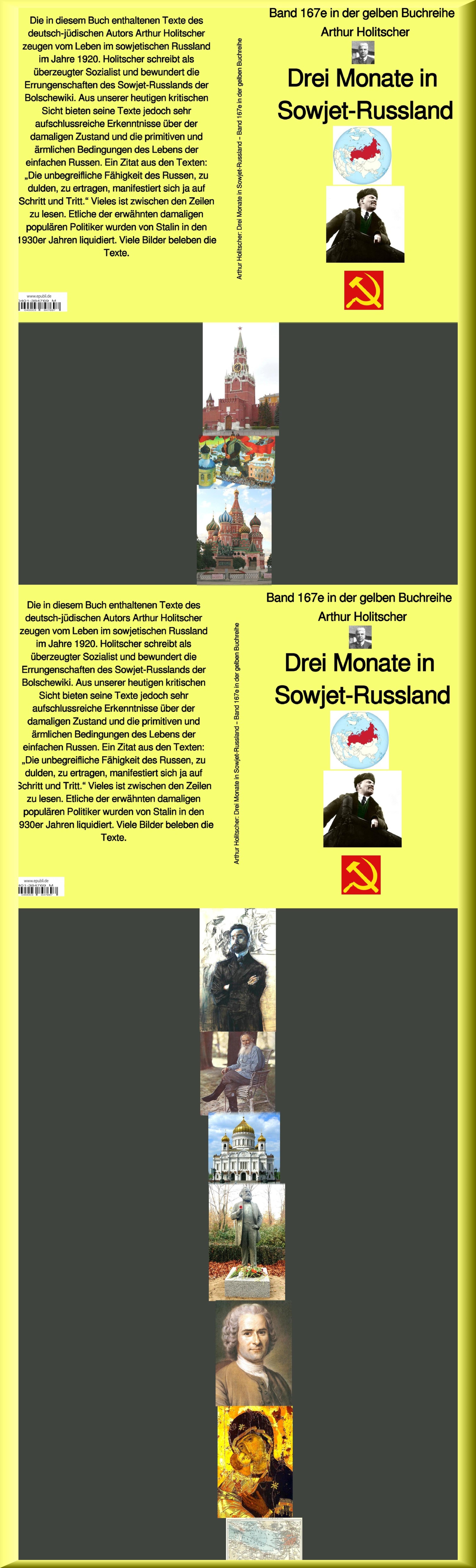 Обложка книги «Arthur Holitscher: Drei Monate in Sowjet-Russland»