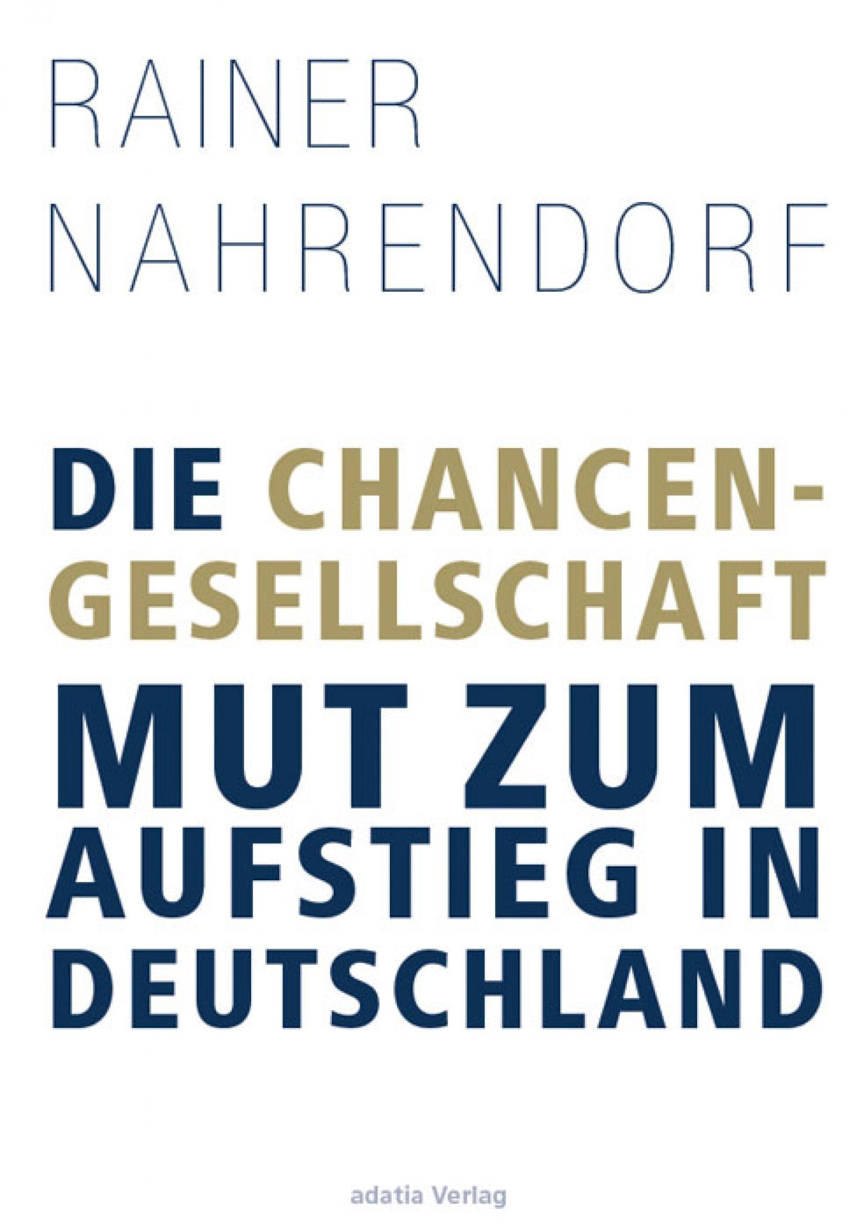 Обложка книги «Die Chancengesellschaft»