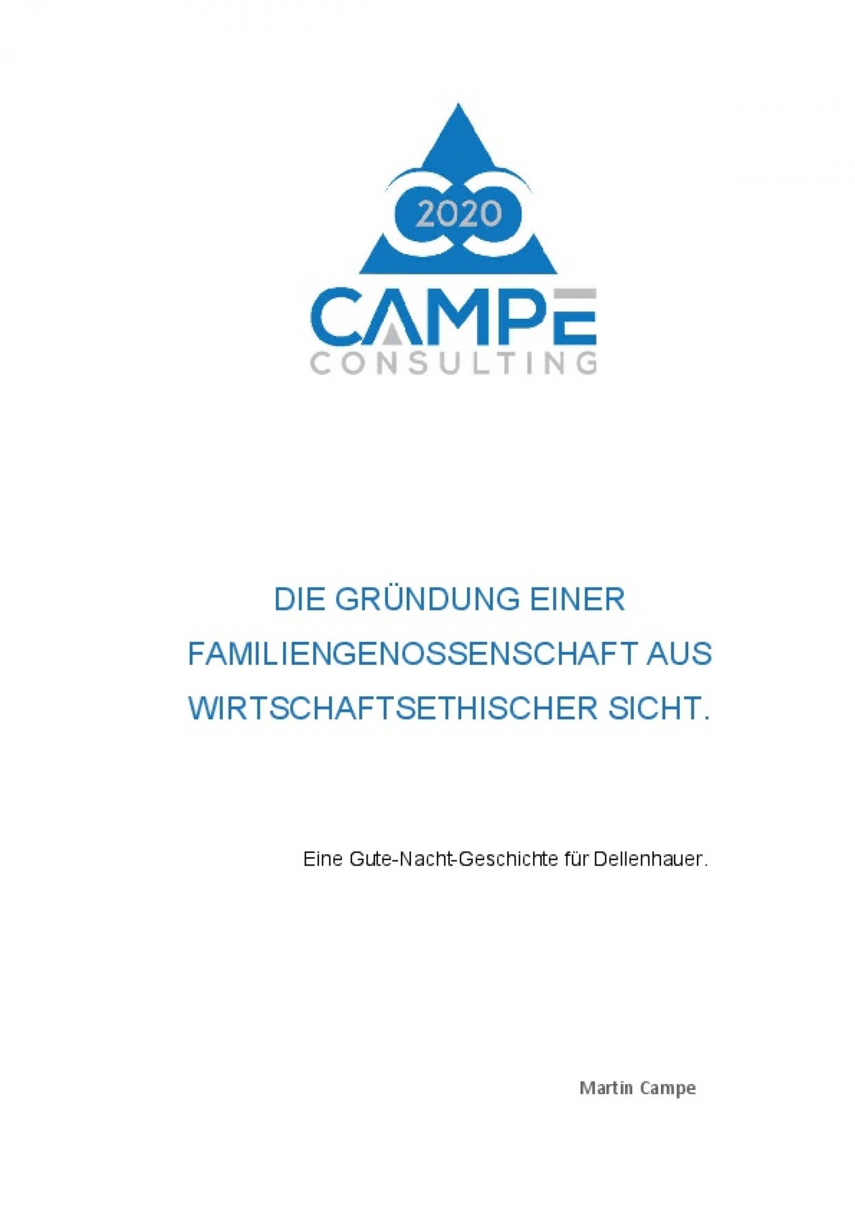 Обложка книги «Die Gründung einer Familiengenossenschaft aus wirtschaftsethischer Sicht.»