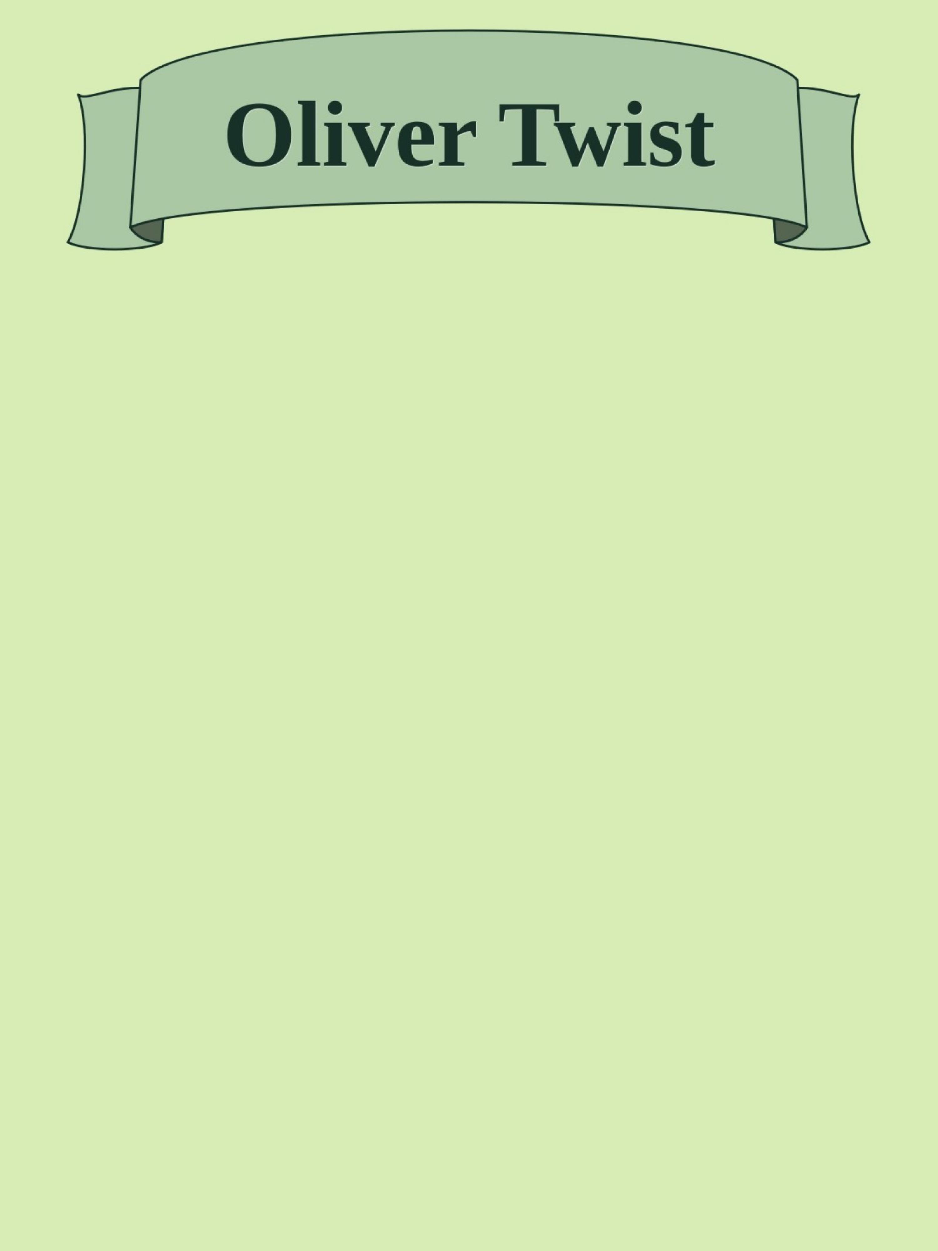 Обложка книги «Oliver Twist»