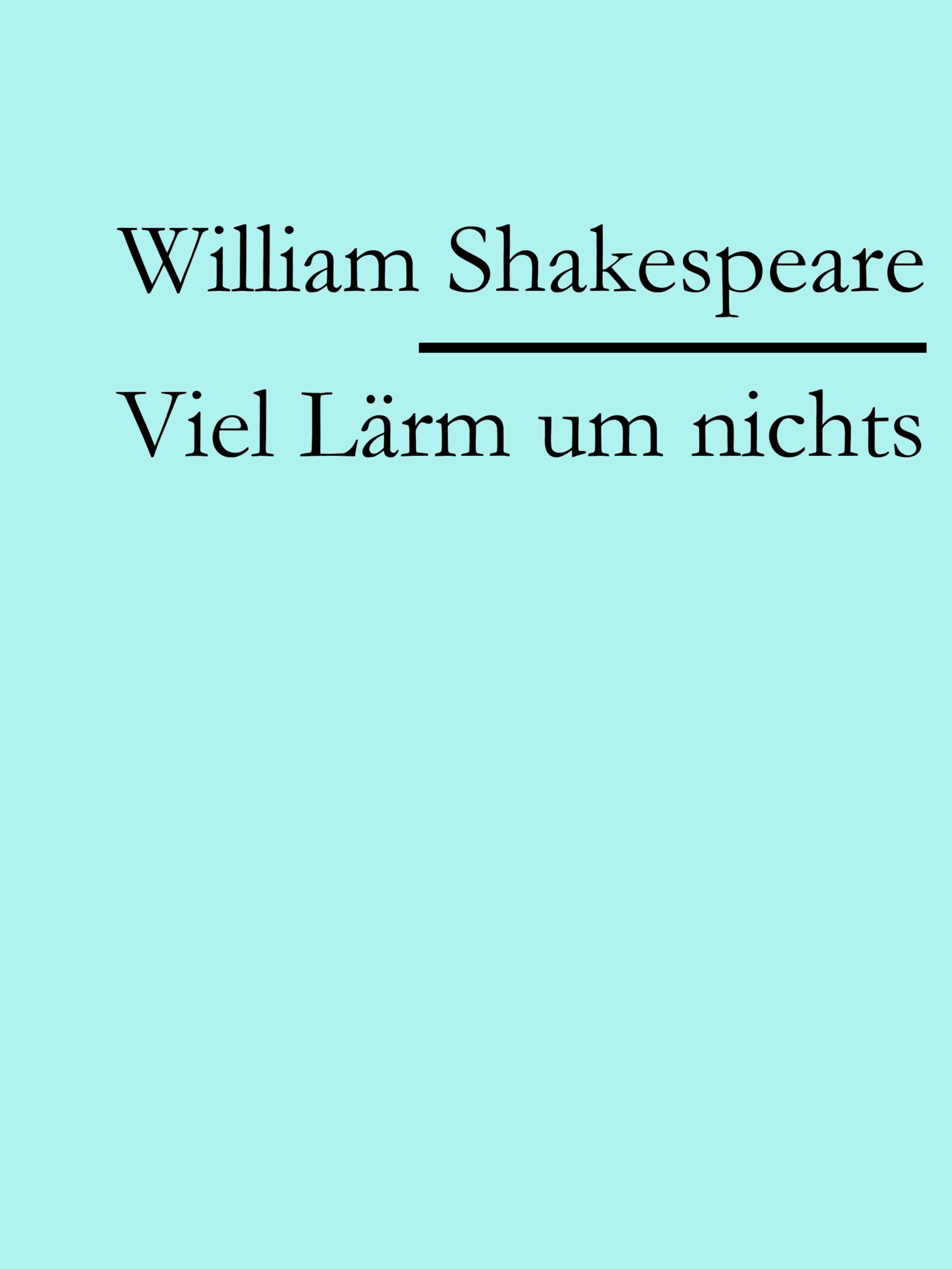 Обложка книги «Viel Lärm um nichts»