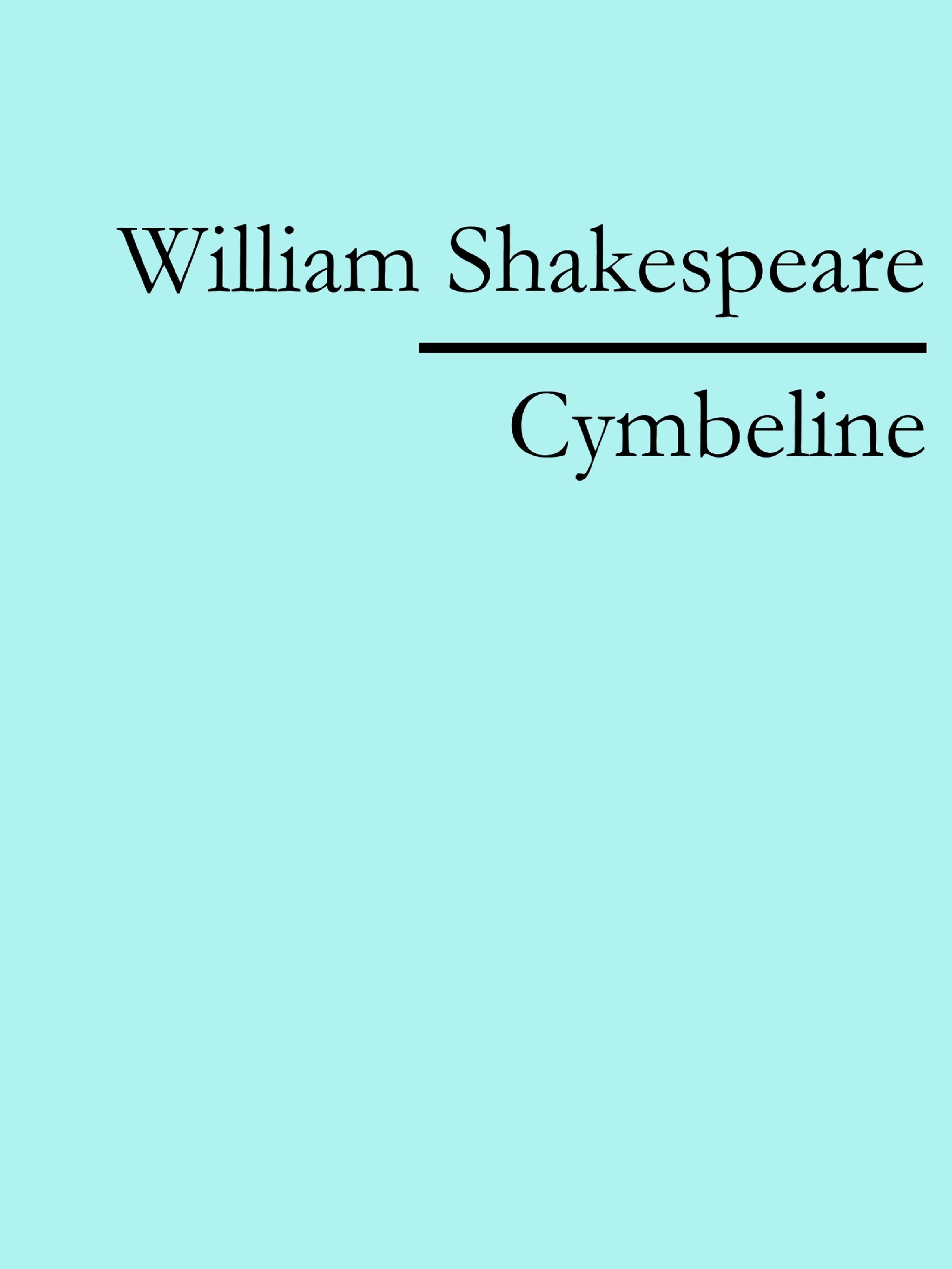 Обложка книги «Cymbeline»