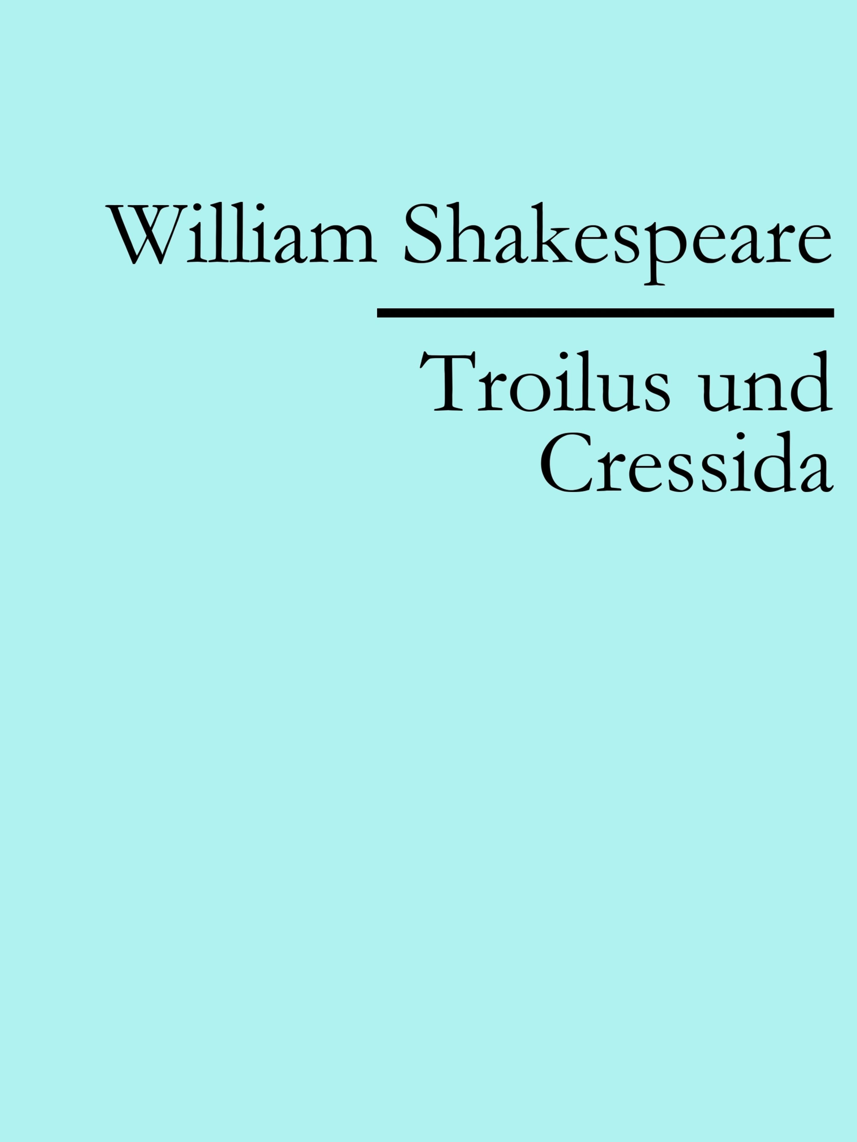 Обложка книги «Troilus und Cressida»