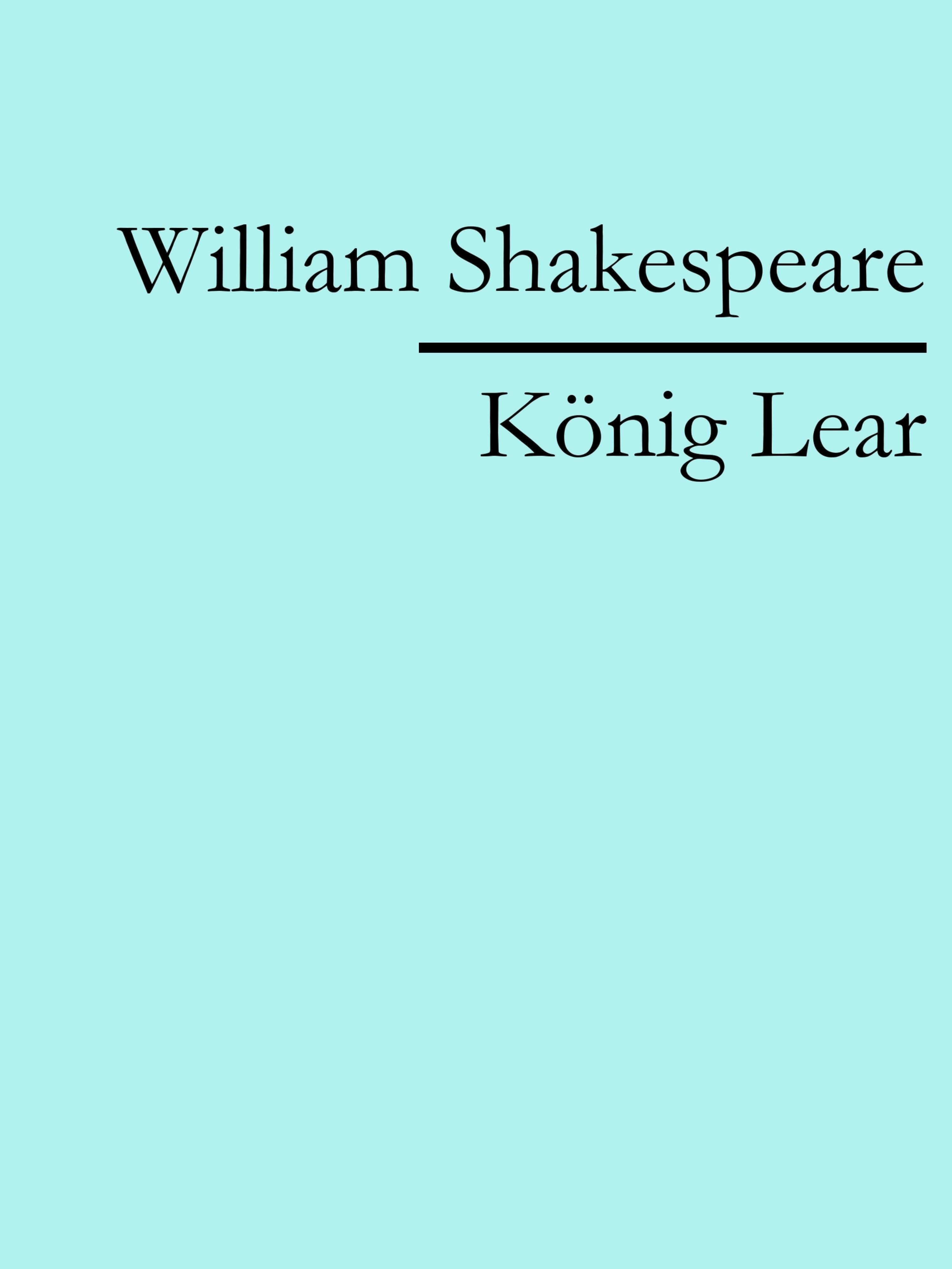 Обложка книги «König Lear»