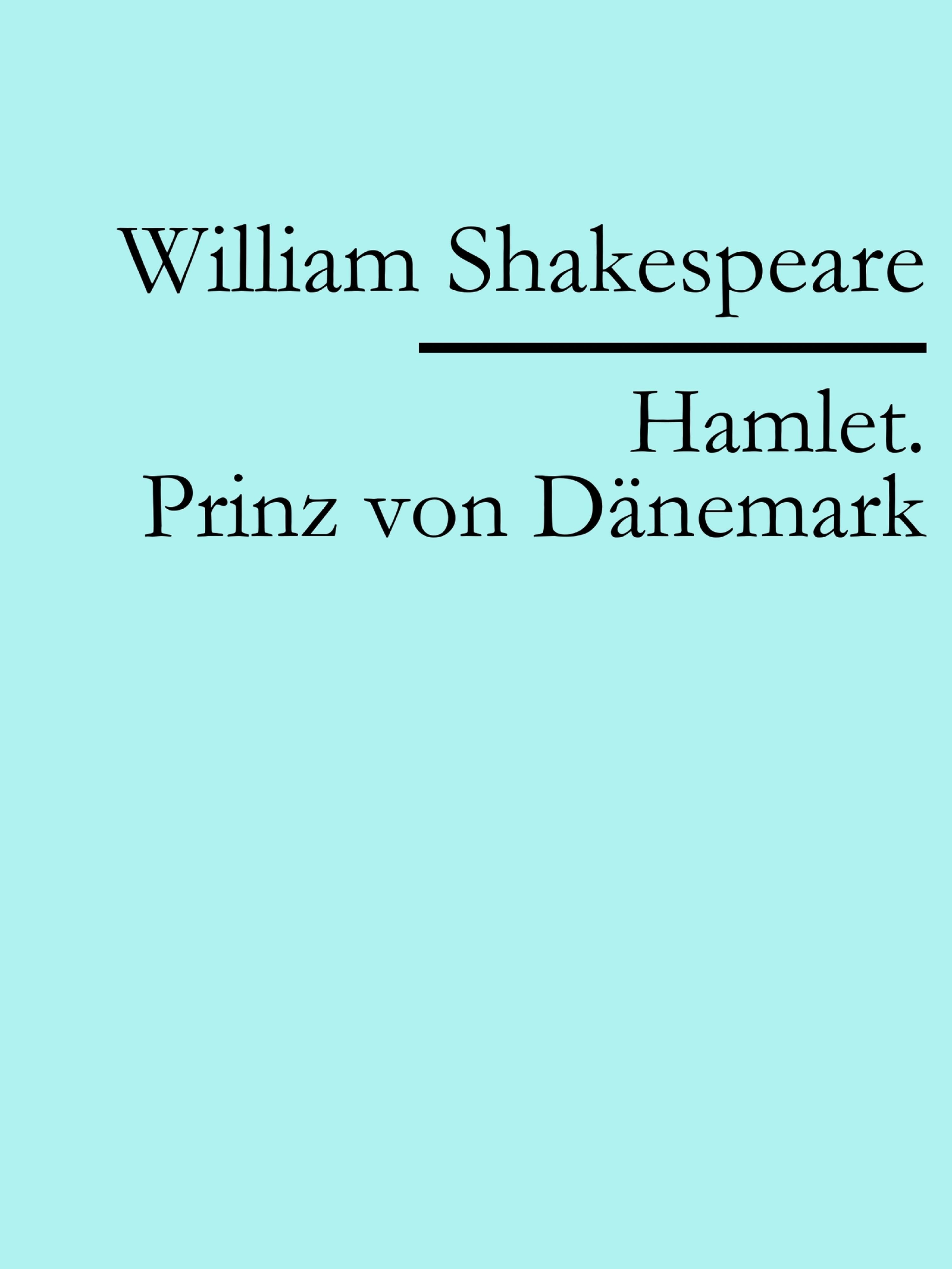 Обложка книги «Hamlet. Prinz von Dänemark»