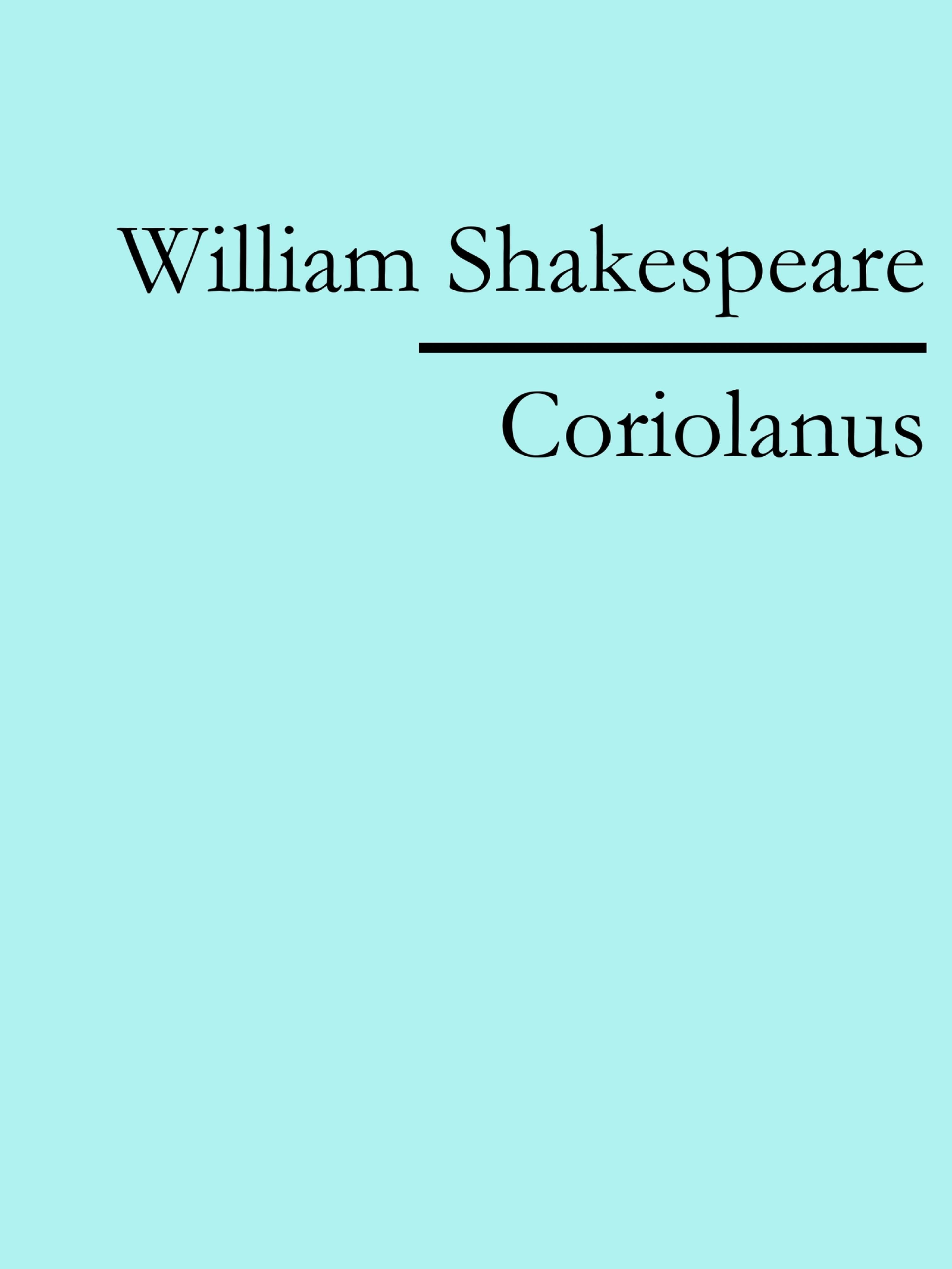Обложка книги «Coriolanus»