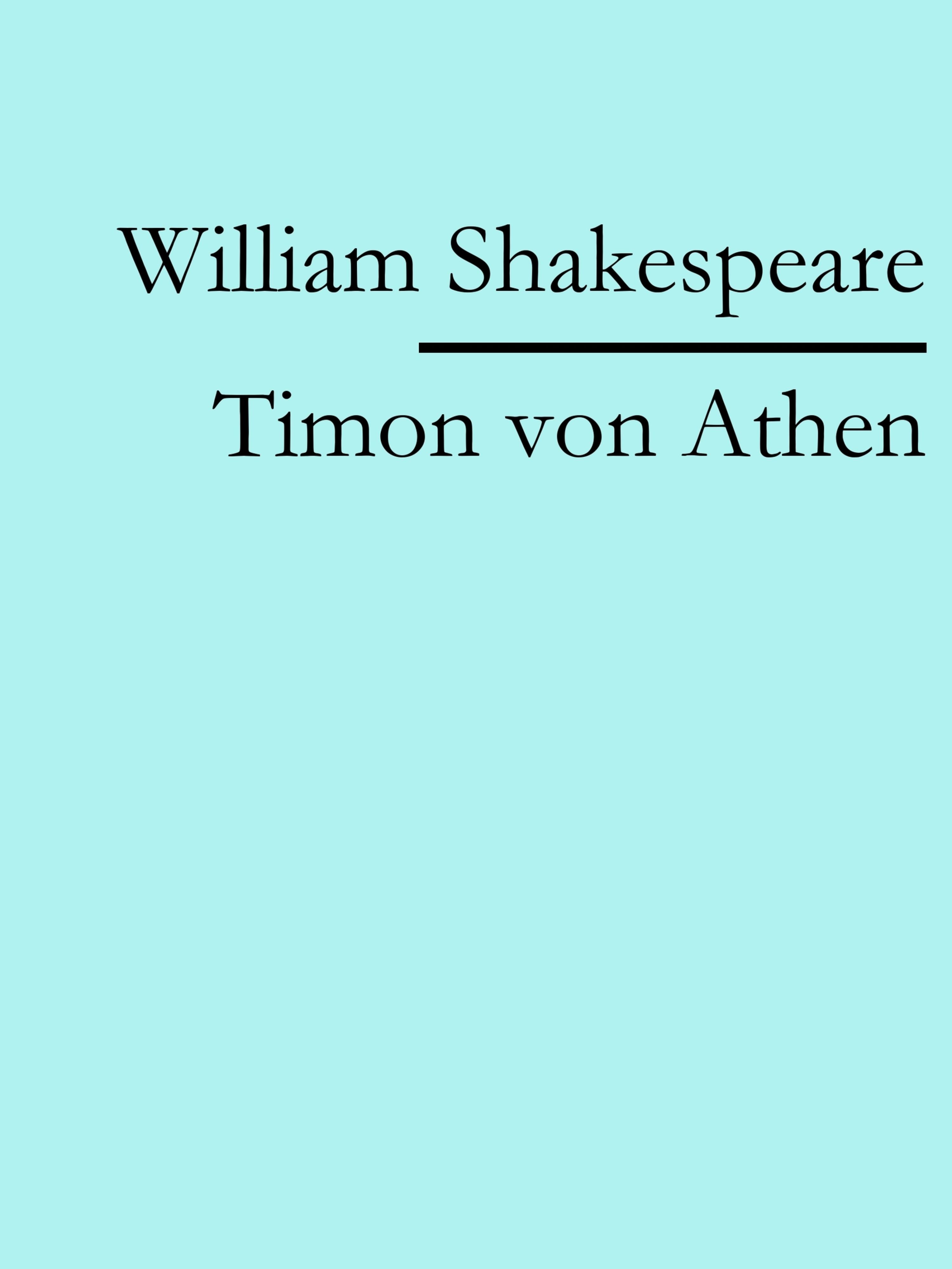 Обложка книги «Timon von Athen»