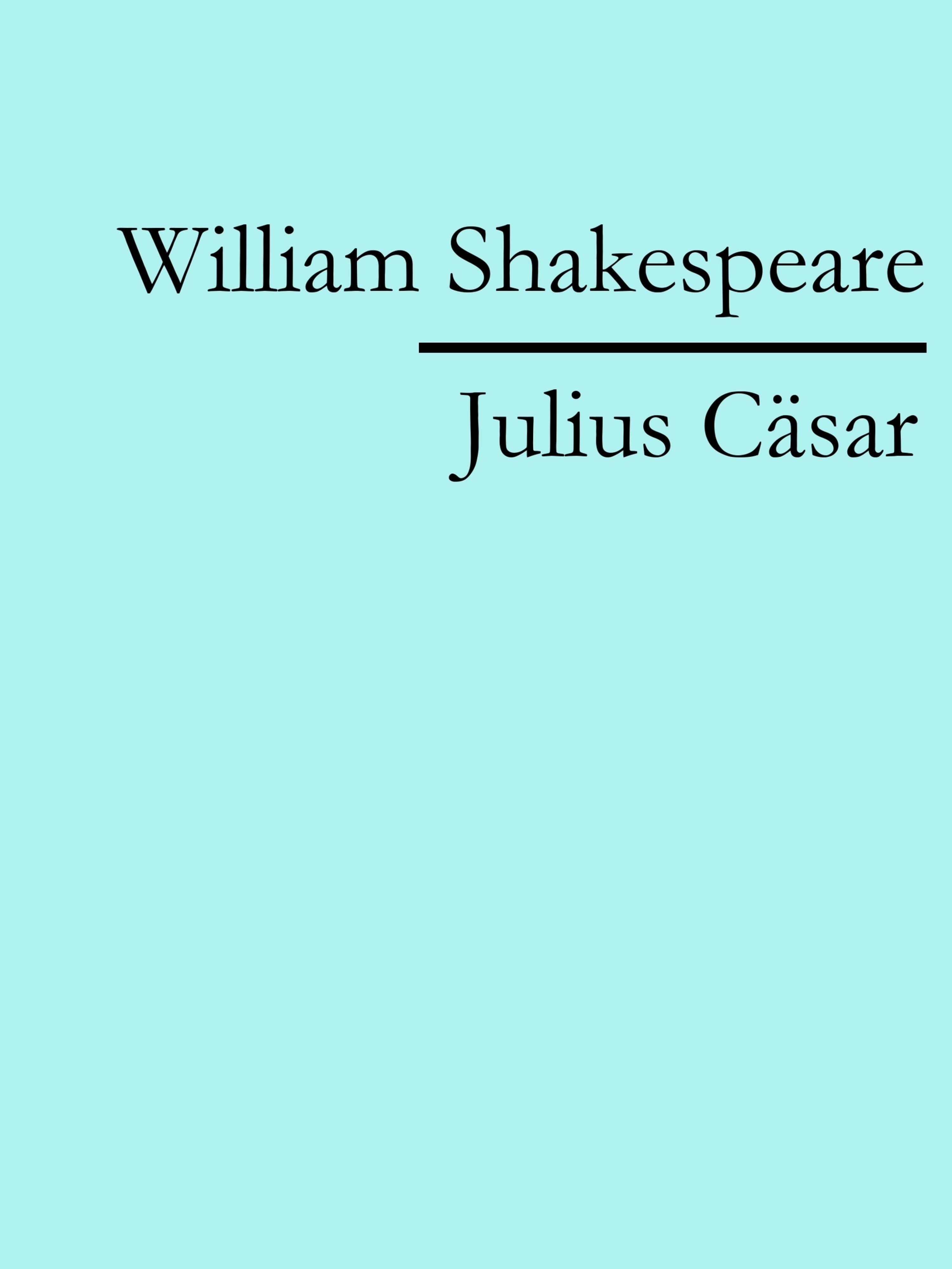 Обложка книги «Julius Cäsar»