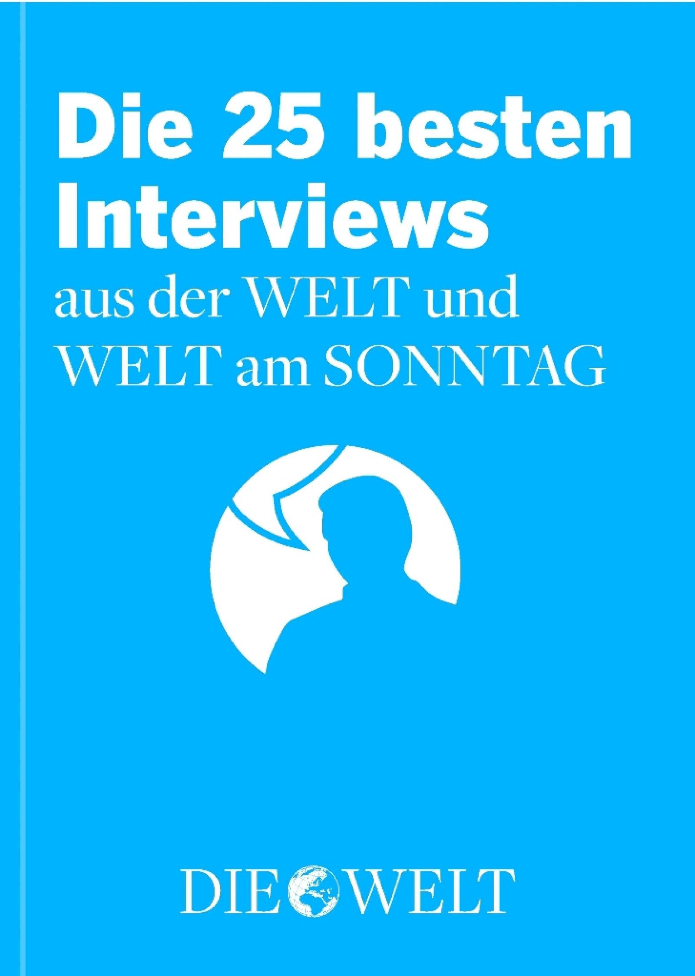 Обложка книги «Die besten Interviews aus der WELT und WELT am SONNTAG»