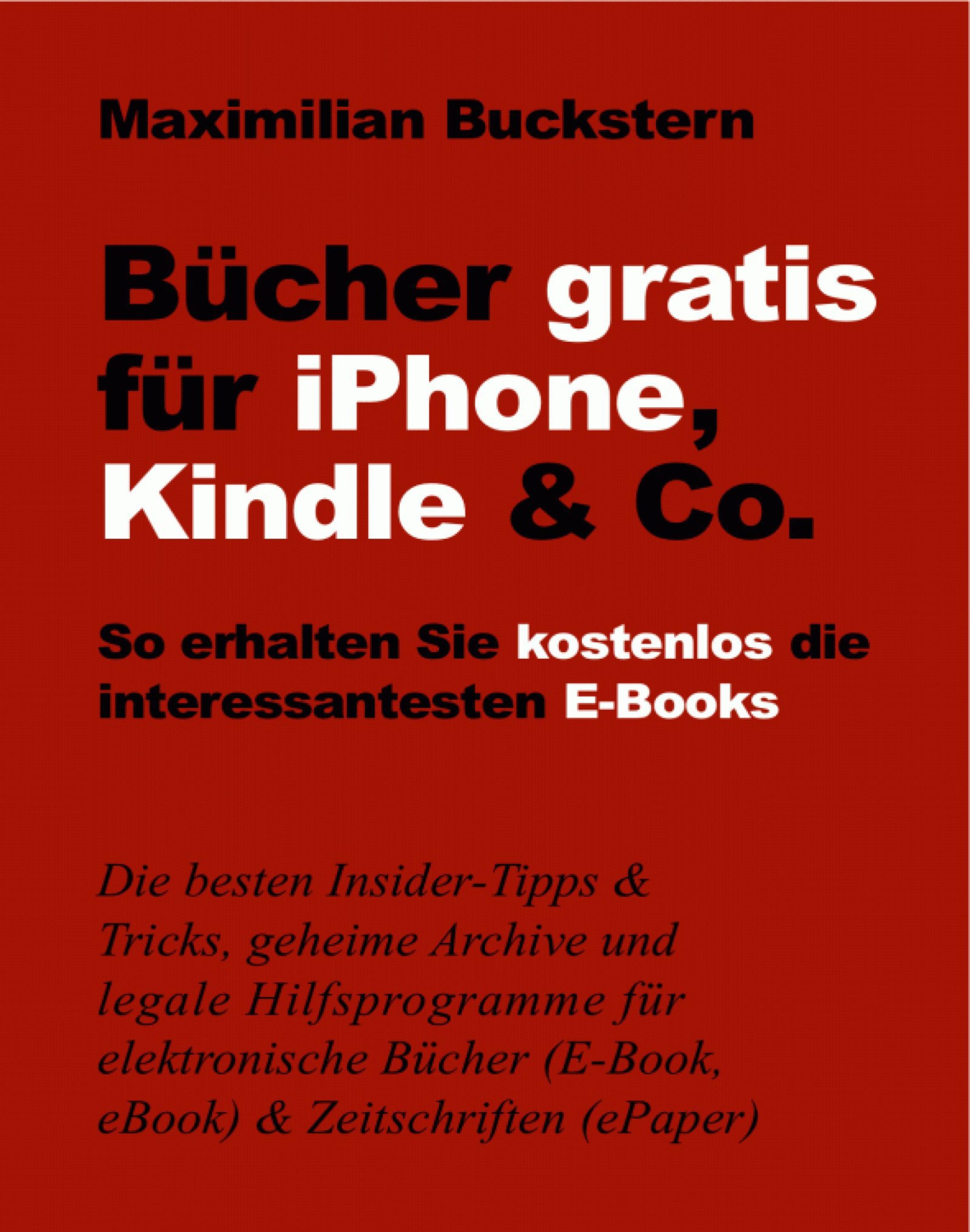 Обложка книги «Bücher gratis für iPhone, Kindle & Co.»