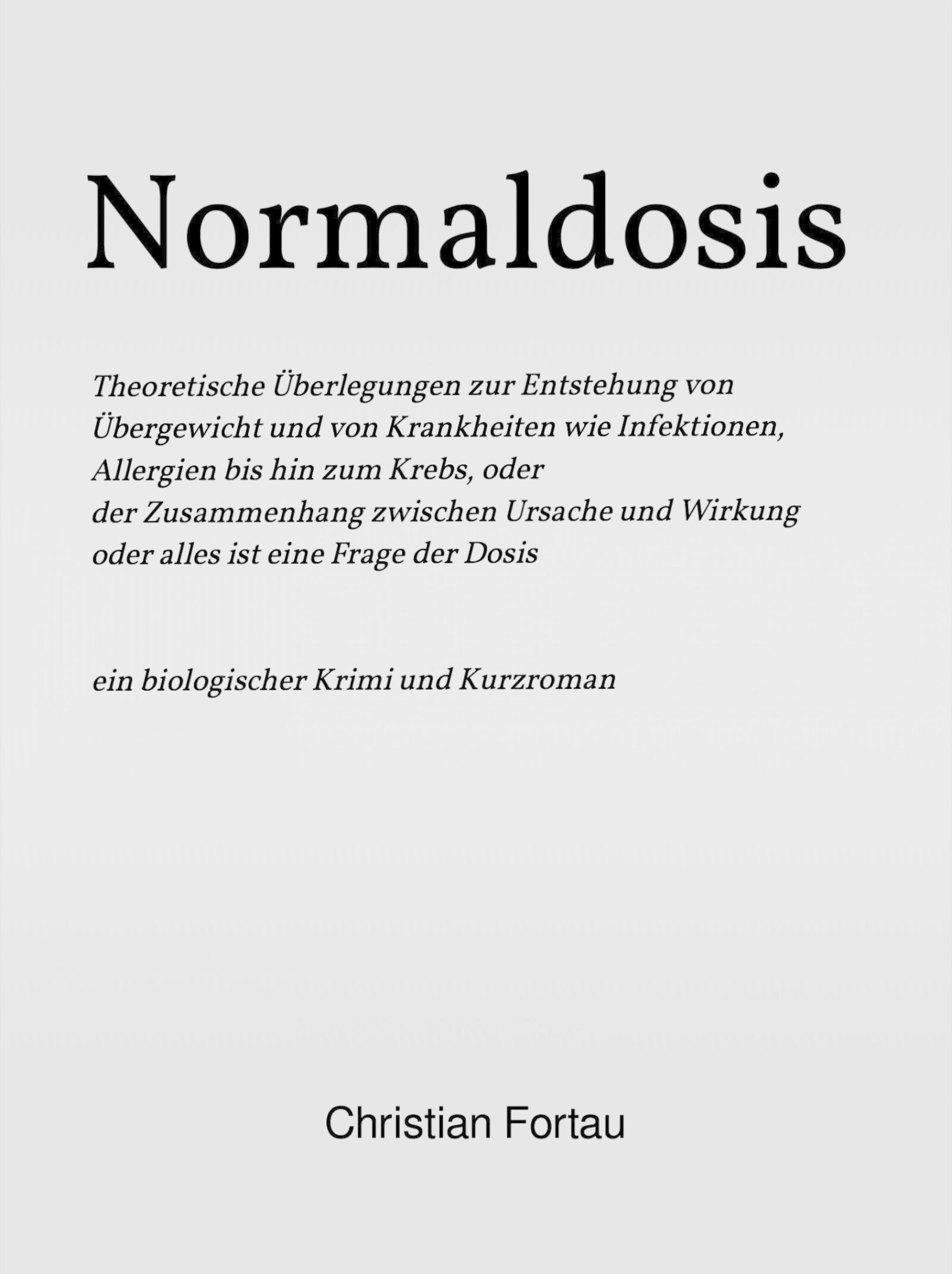 Обложка книги «Normaldosis»