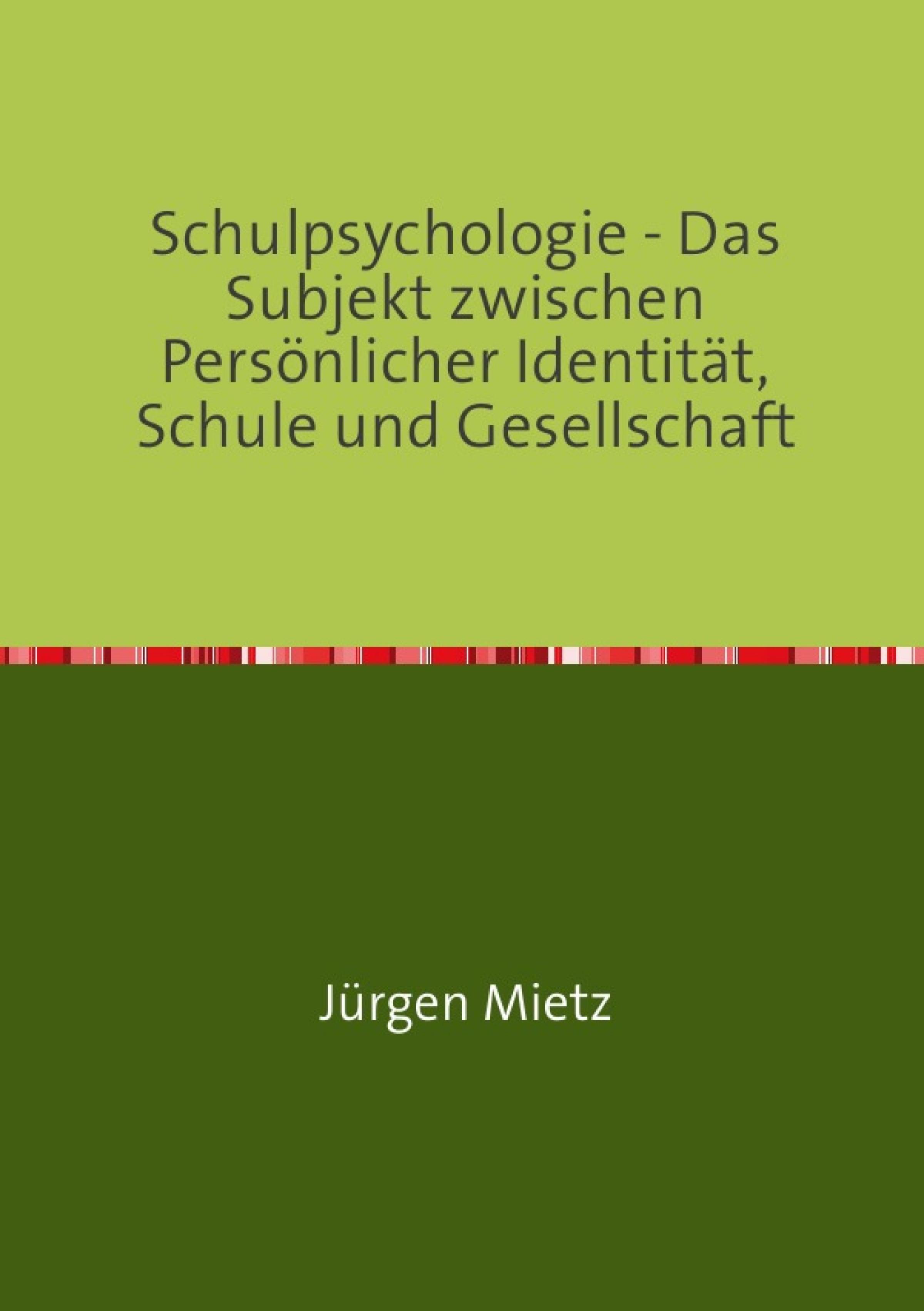 Обложка книги «Schulpsychologie -»
