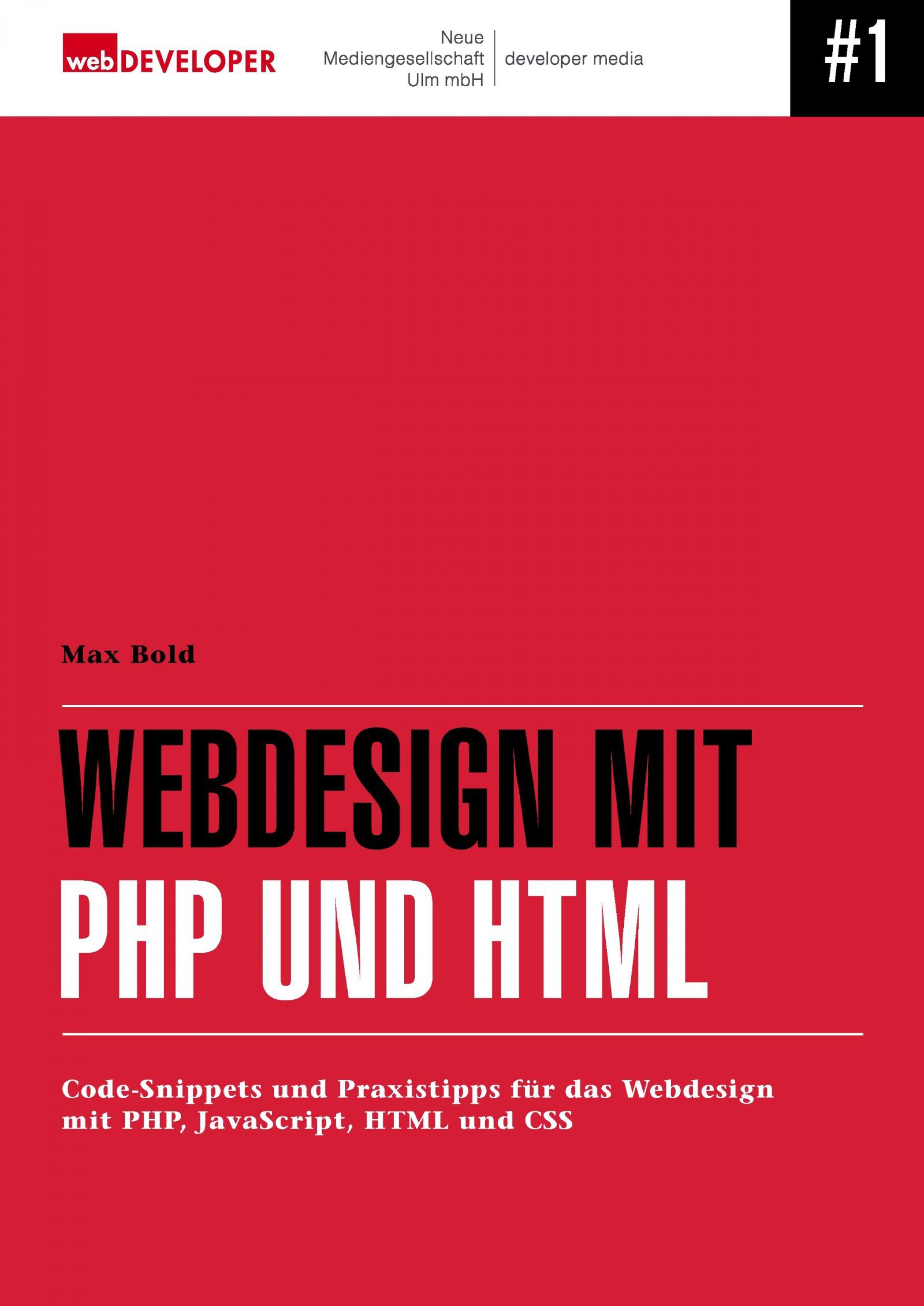 Обложка книги «Webdesign mit PHP und HTML»