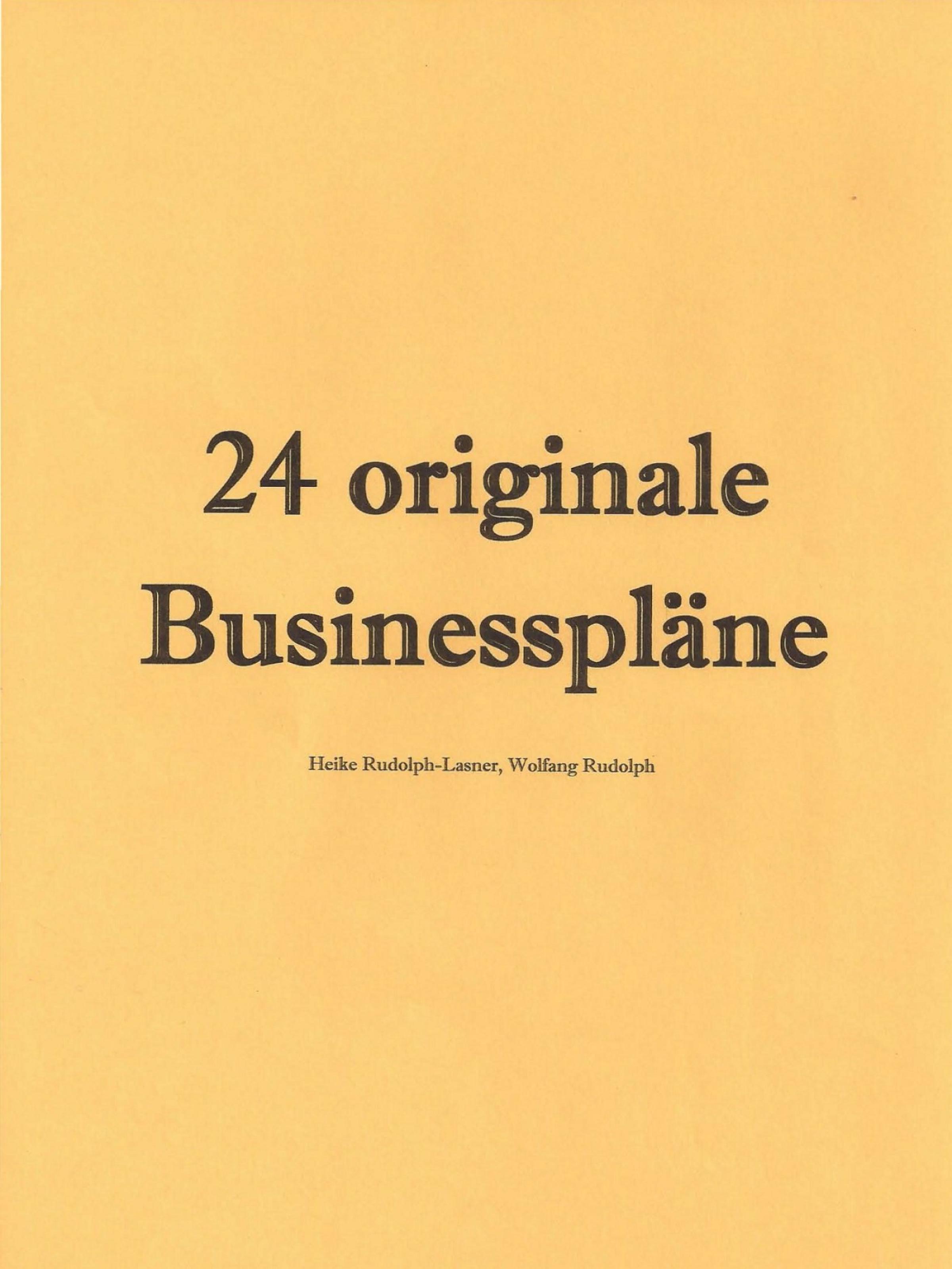 Обложка книги «24 originale Businesspläne»
