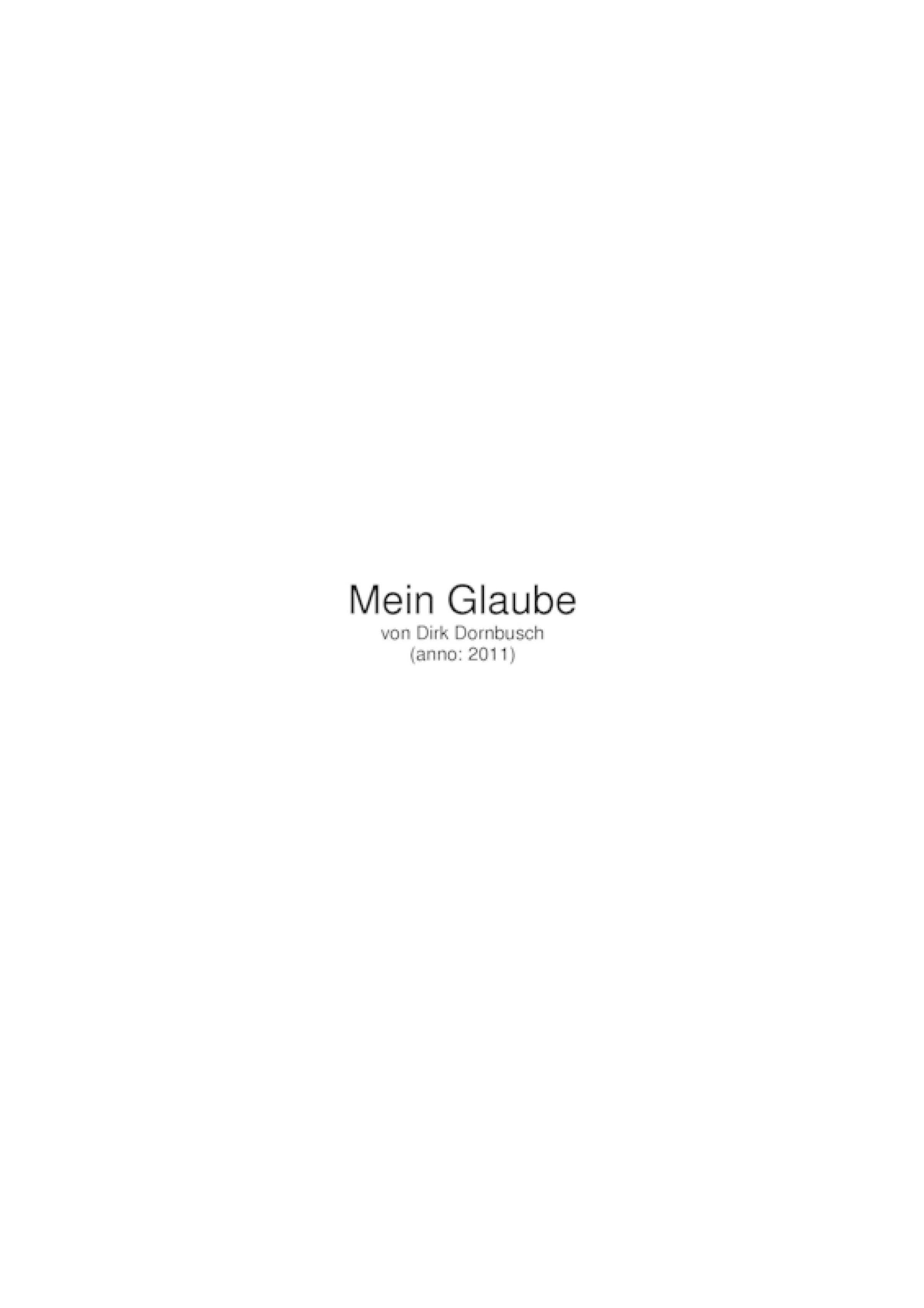 Обложка книги «Mein Glaube»