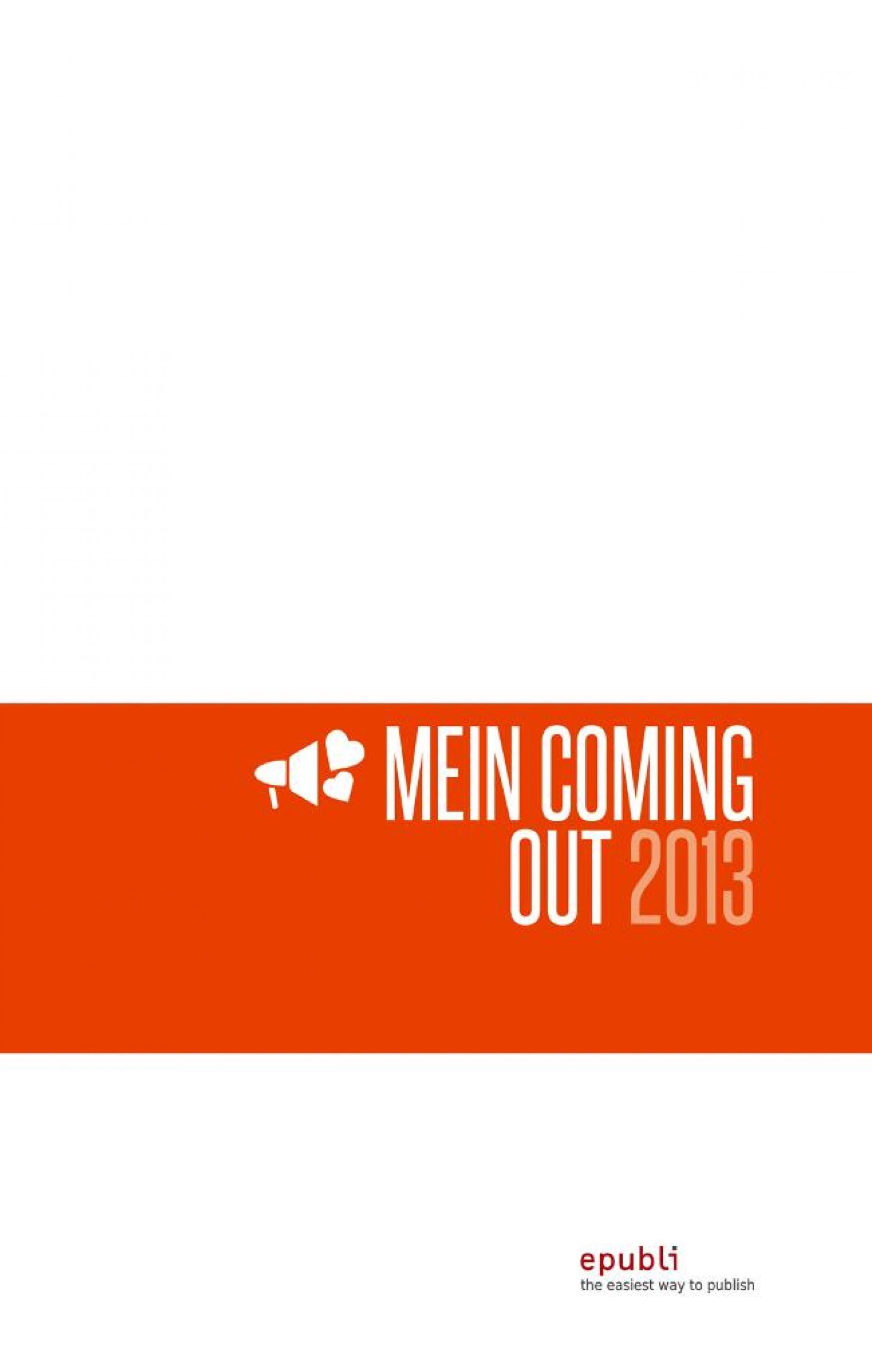Обложка книги «Mein Coming-Out 2013»