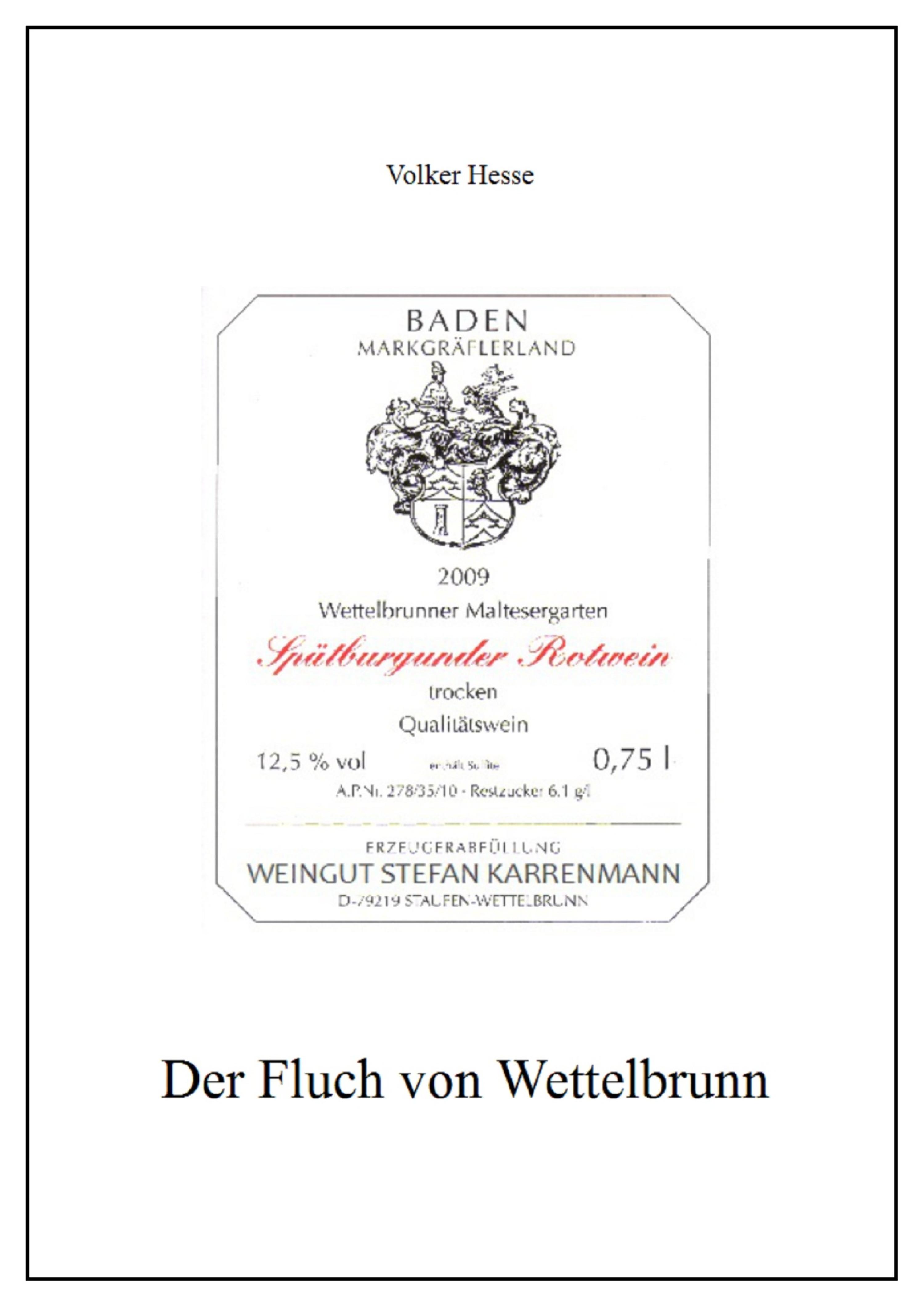 Обложка книги «Der Fluch von Wettelbrunn»