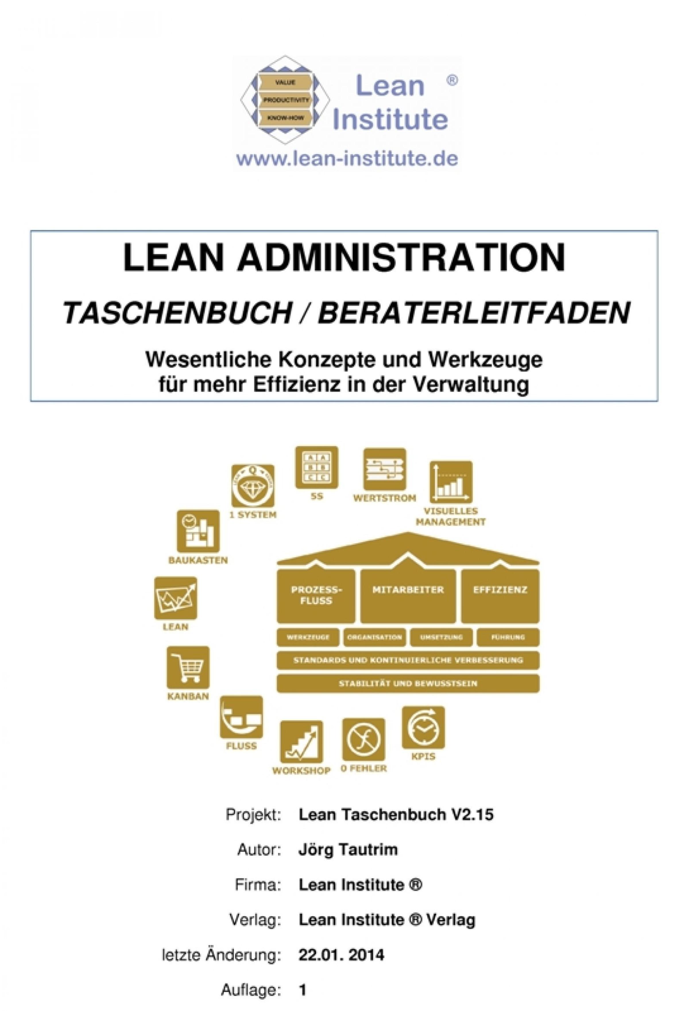 Обложка книги «Lean Administration Taschenbuch»