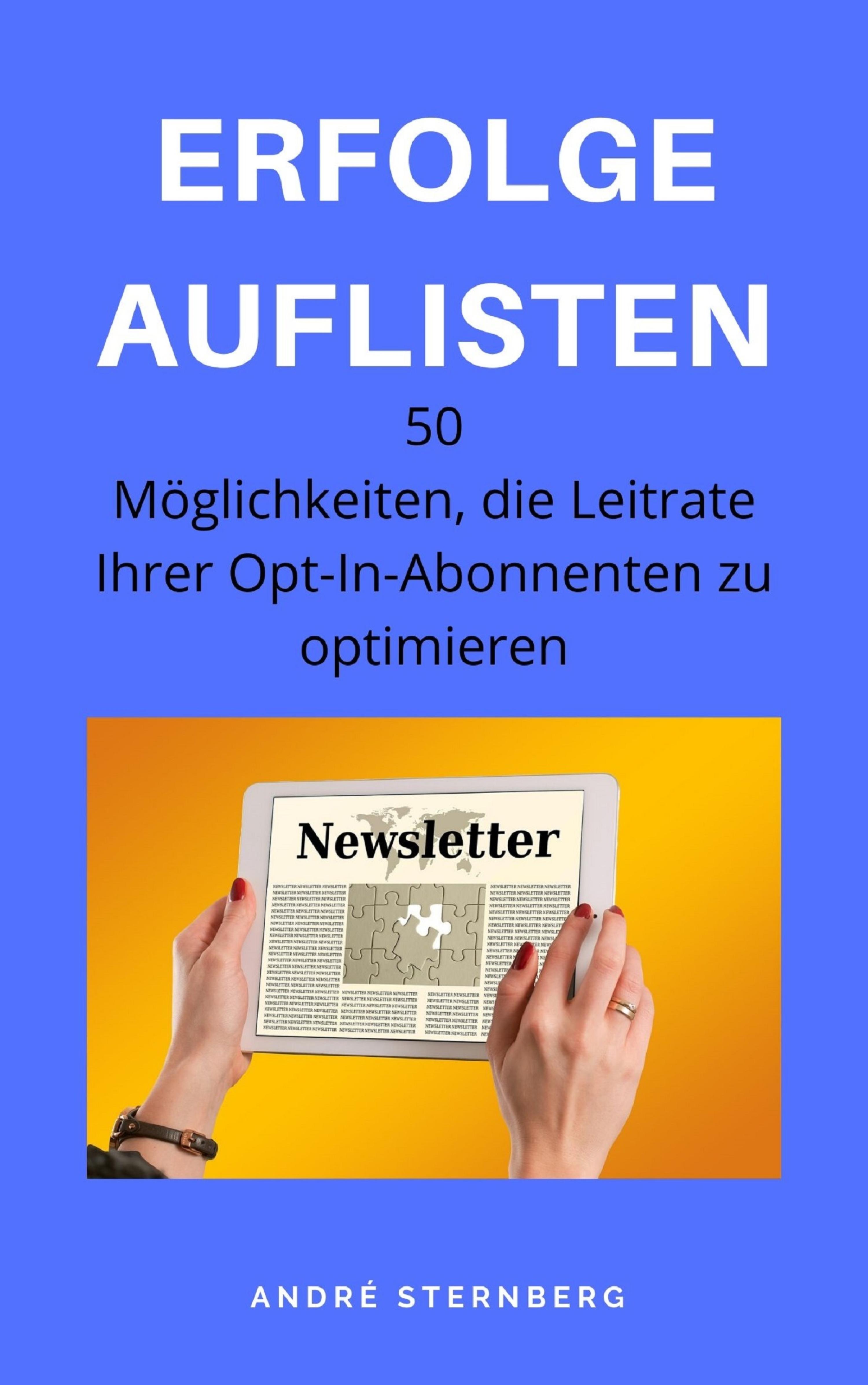 Обложка книги «Erfolge auflisten»