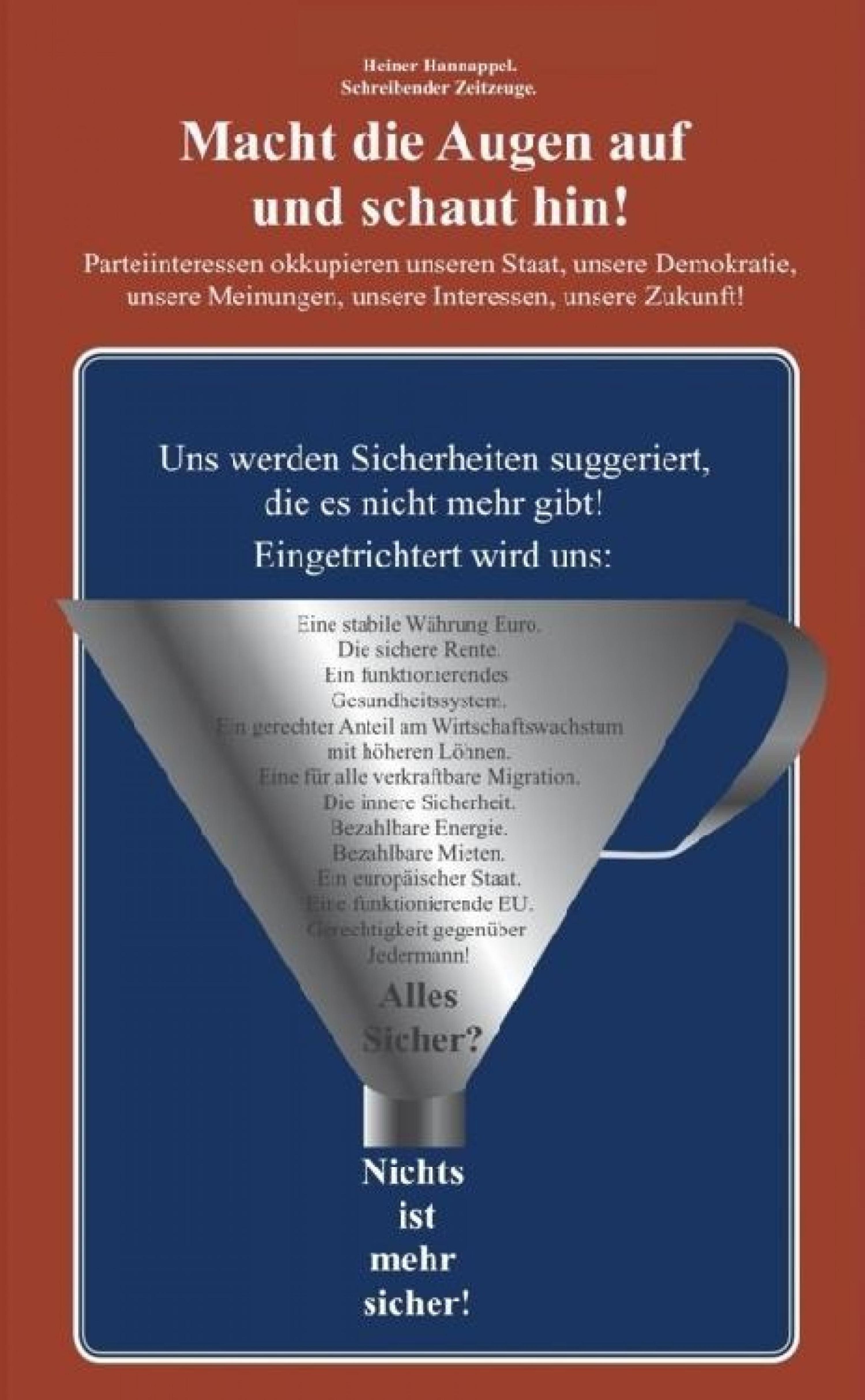 Обложка книги «Macht die Augen auf und schaut hin!»