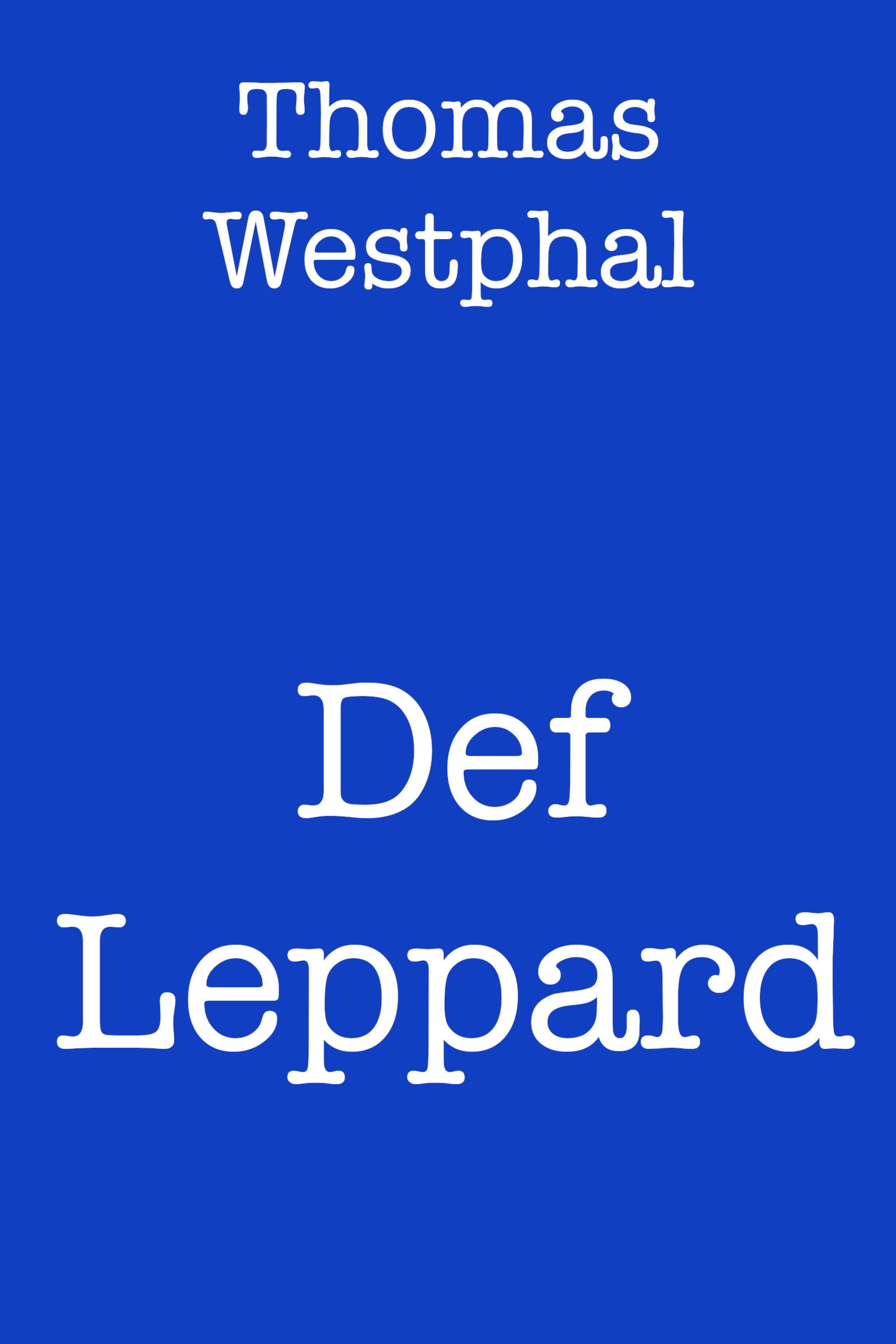 Обложка книги «Def Leppard»
