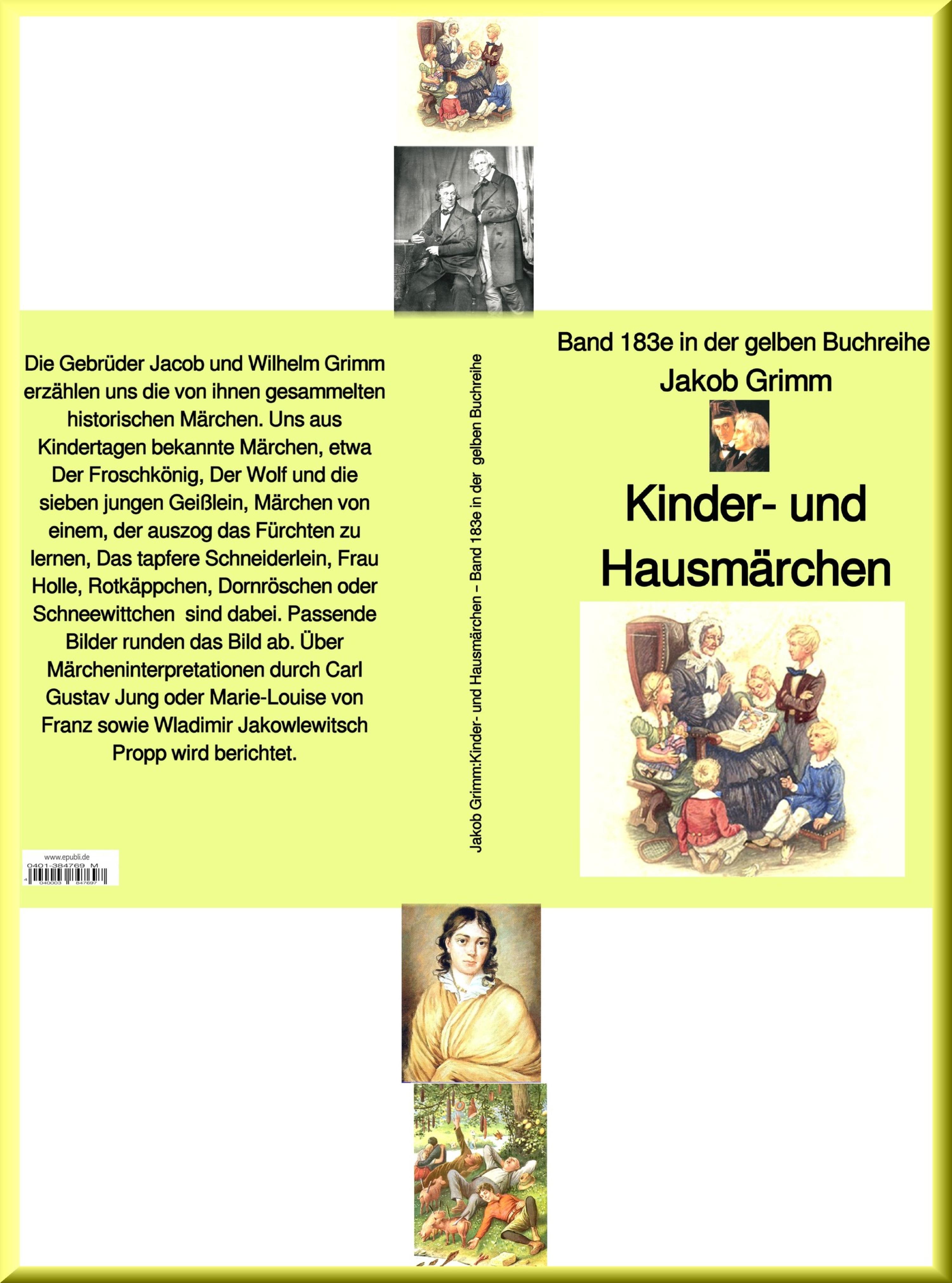 Обложка книги «Gebrüder Grimm: Kinder- und Haus-Märchen – Band 183e in der gelben Buchreihe – bei Jürgen Ruszkowski»