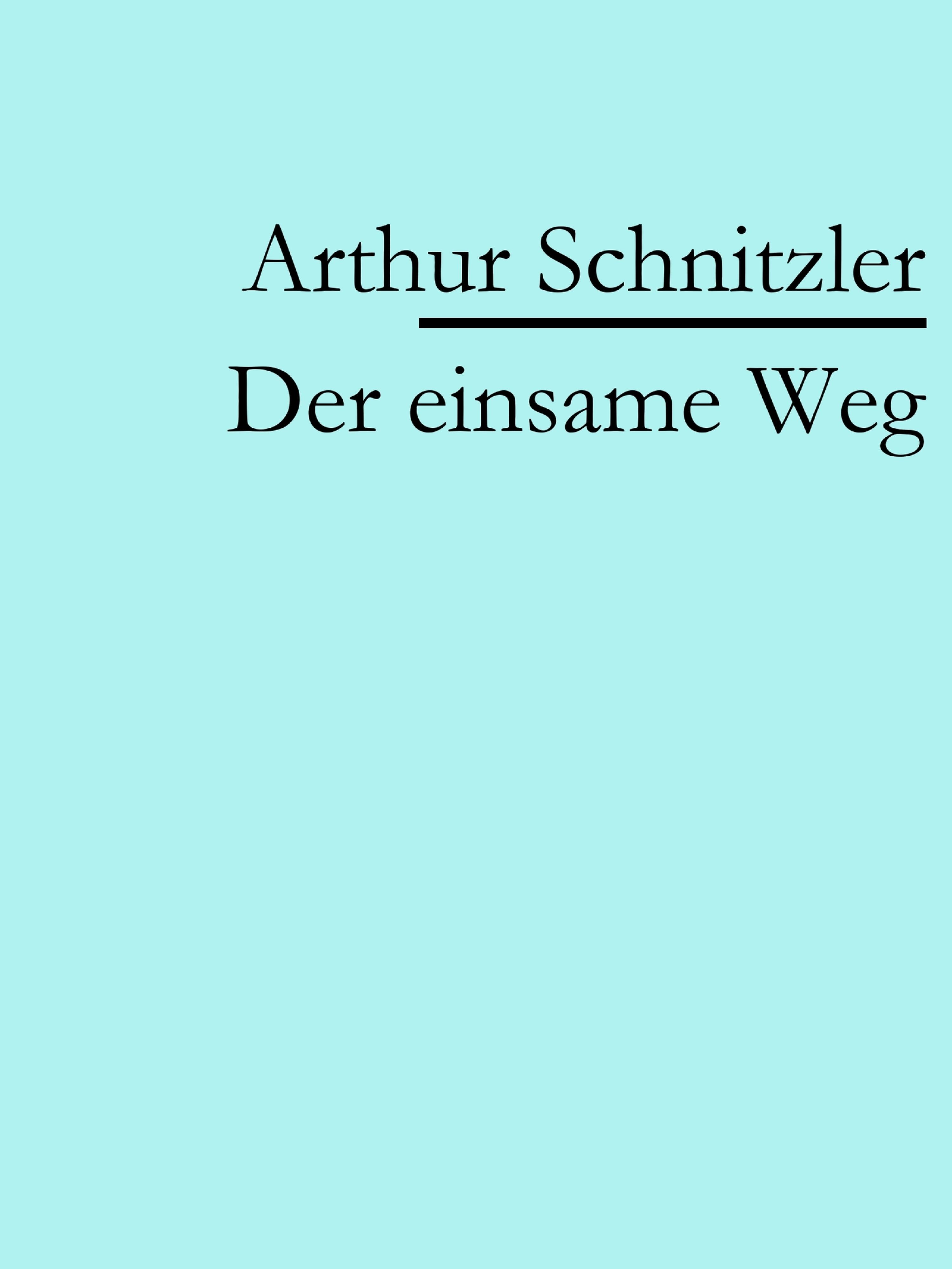 Обложка книги «Der einsame Weg»