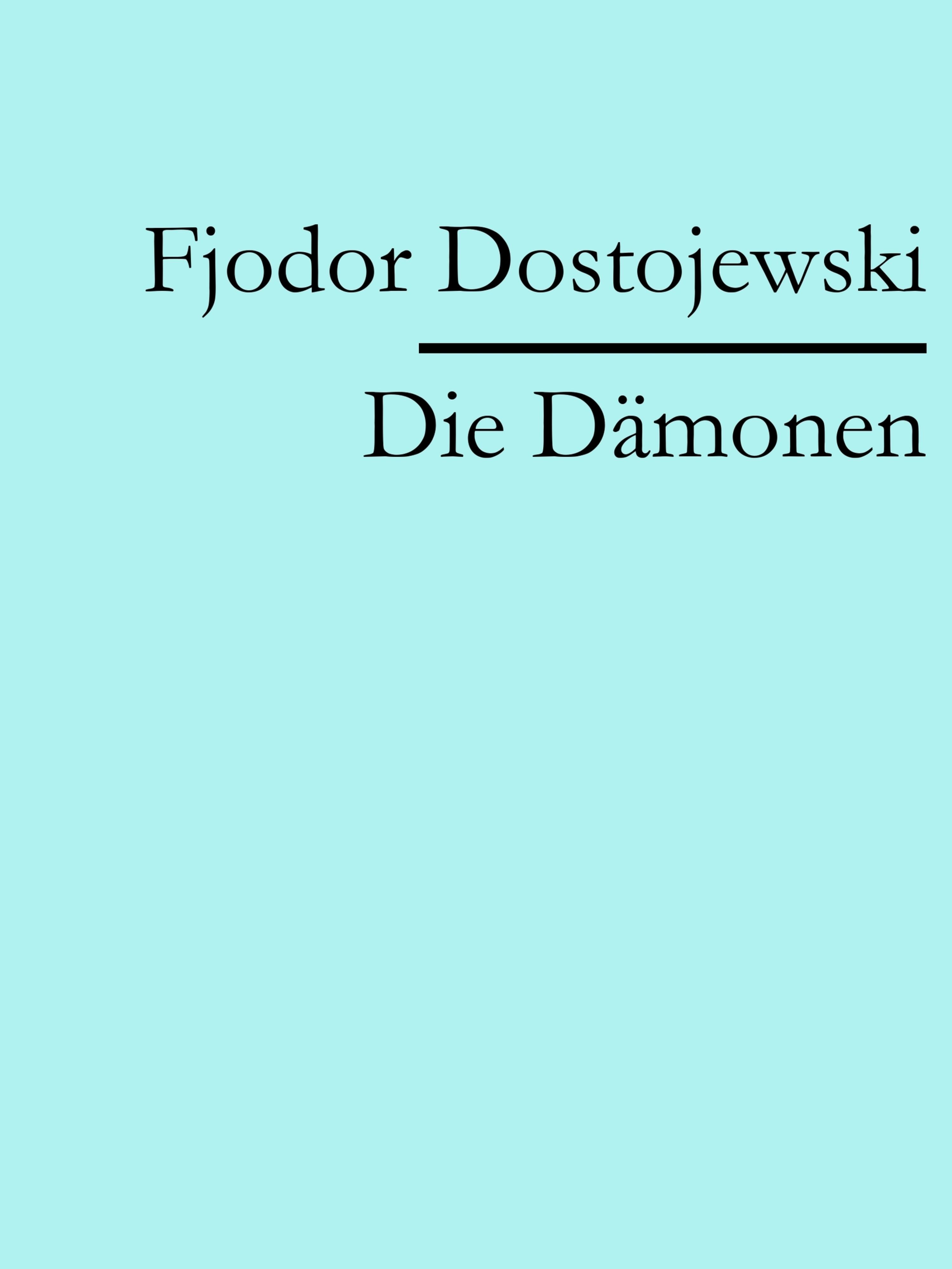 Обложка книги «Die Dämonen»