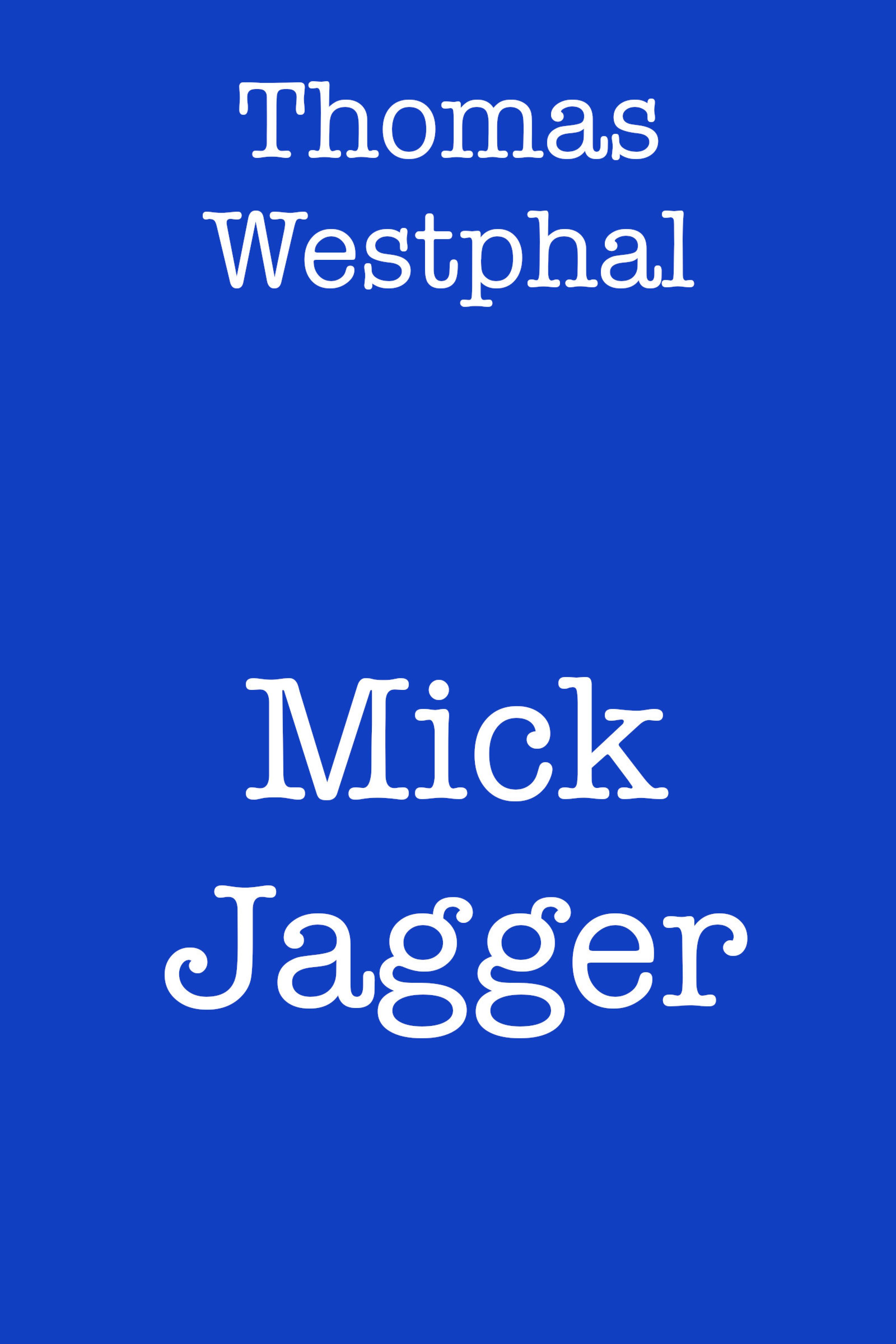Обложка книги «Mick Jagger»