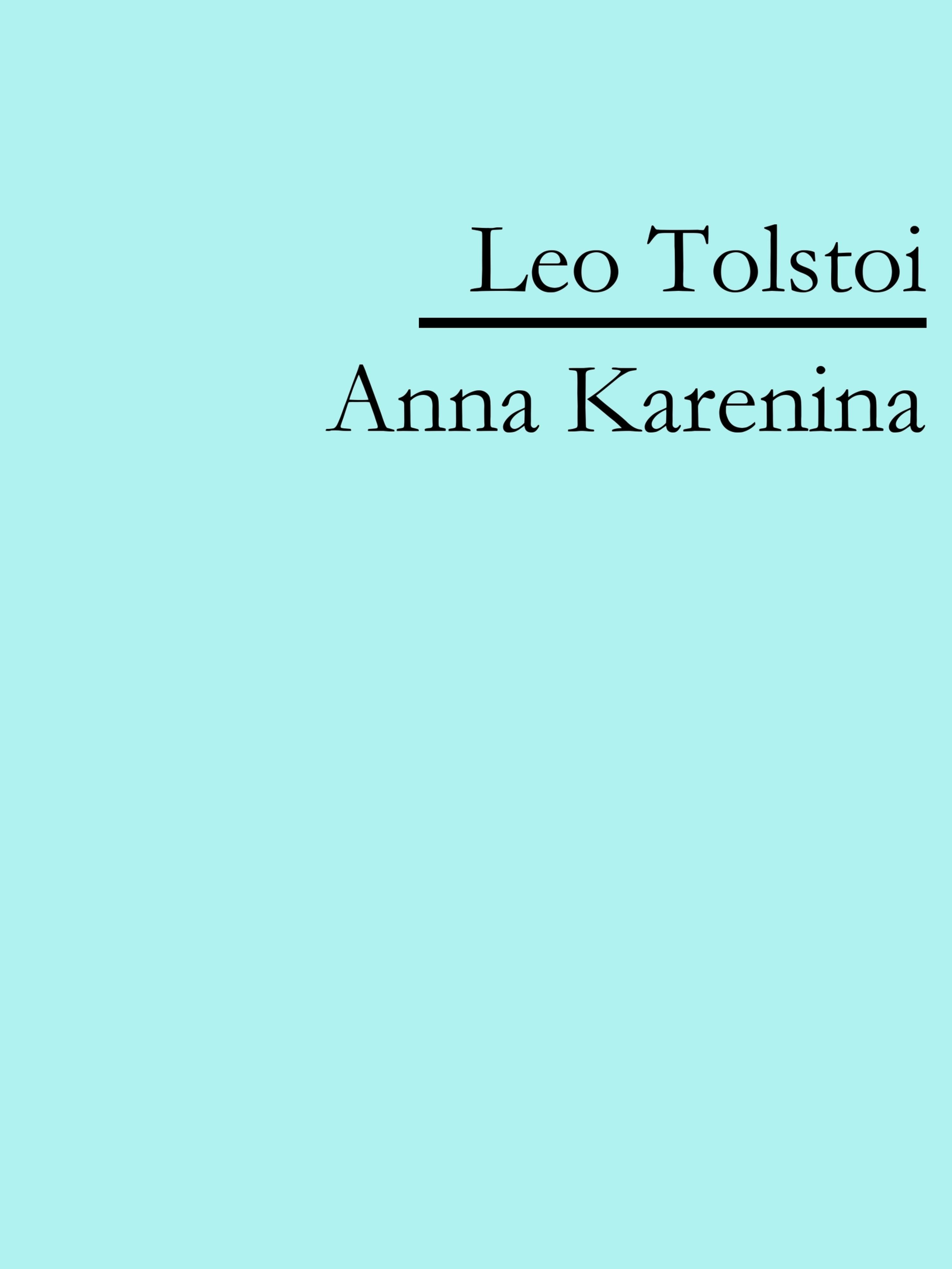 Обложка книги «Anna Karenina»