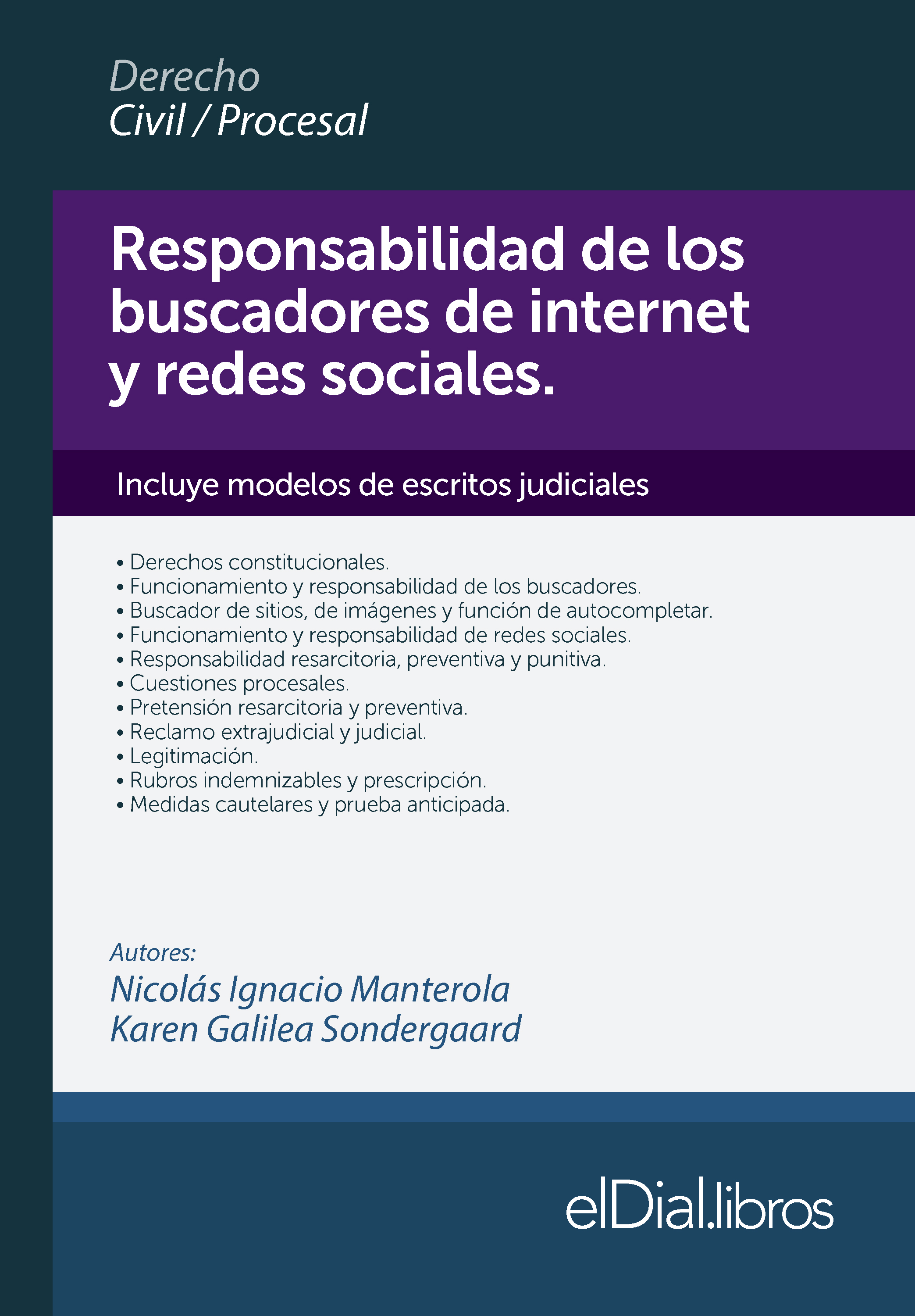 Обложка книги «Responsabilidad de los buscadores de Internet y redes sociales»