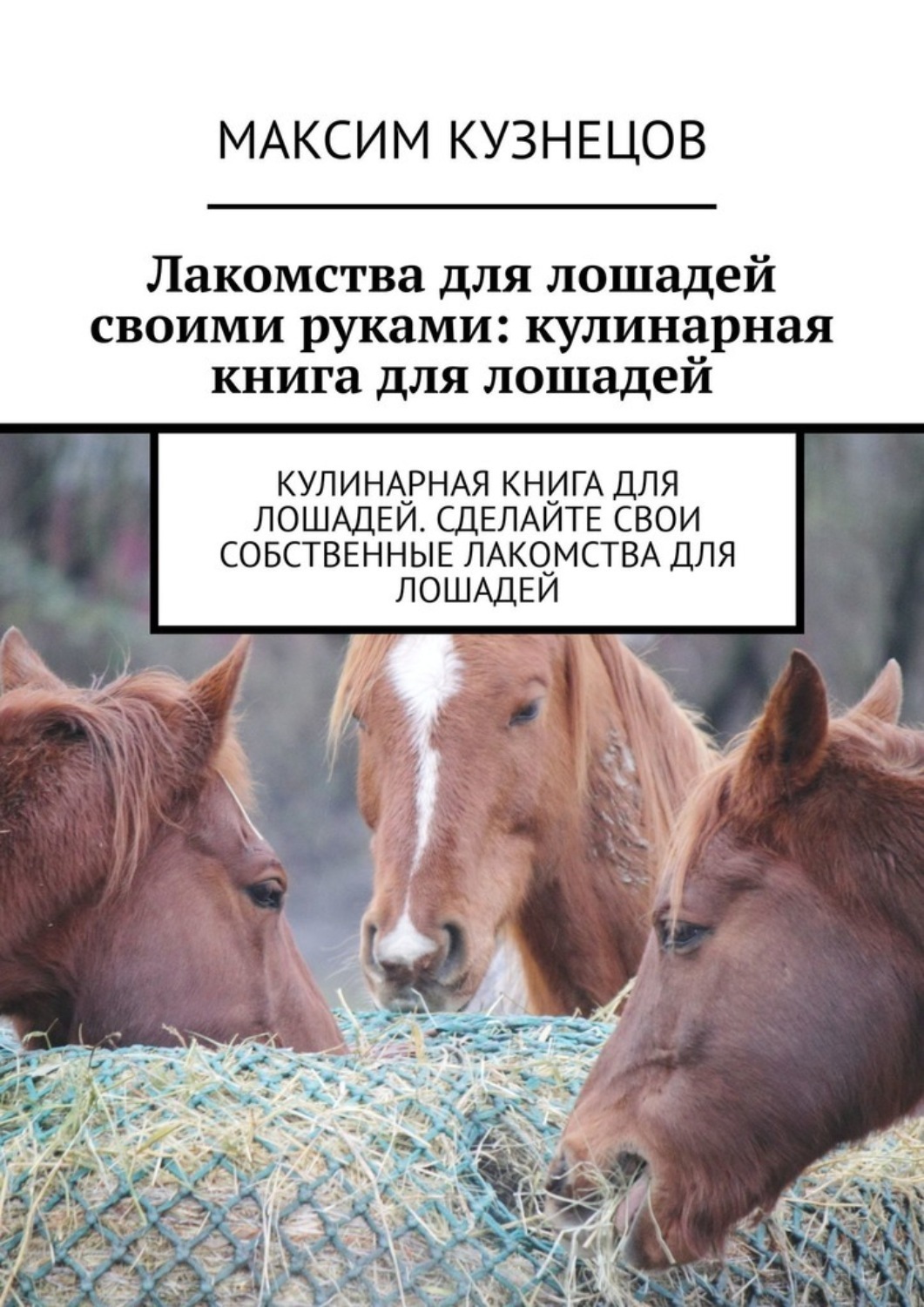 Обложка книги «Лакомства для лошадей своими руками: кулинарная книга для лошадей»