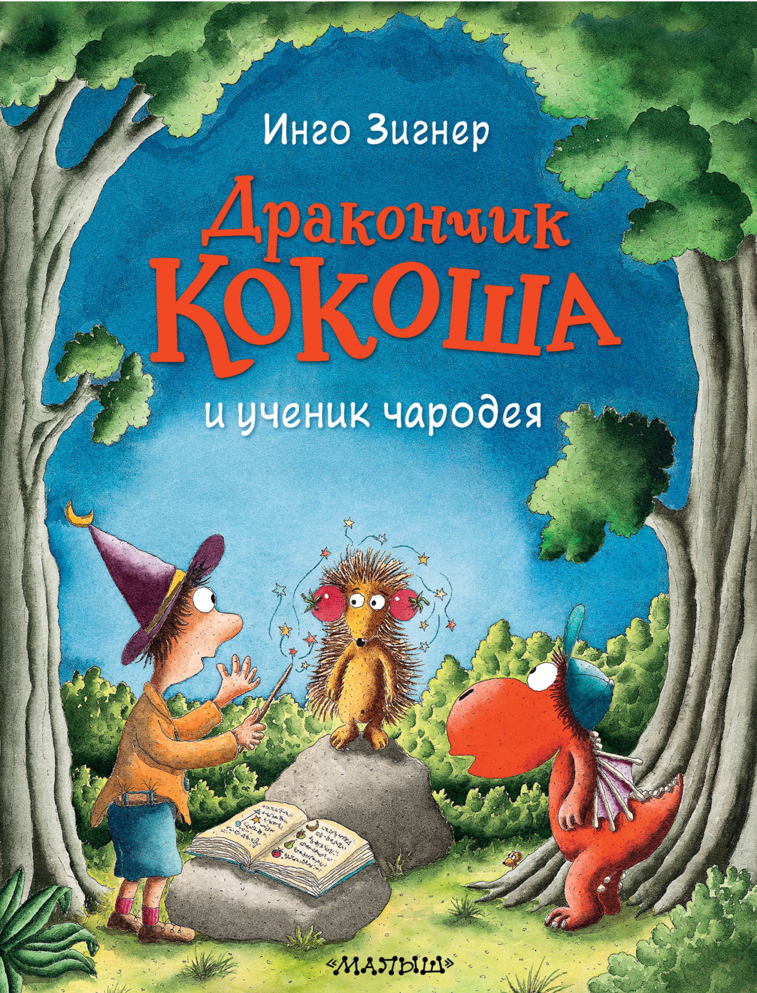 Обложка книги «Дракончик Кокоша и ученик чародея»