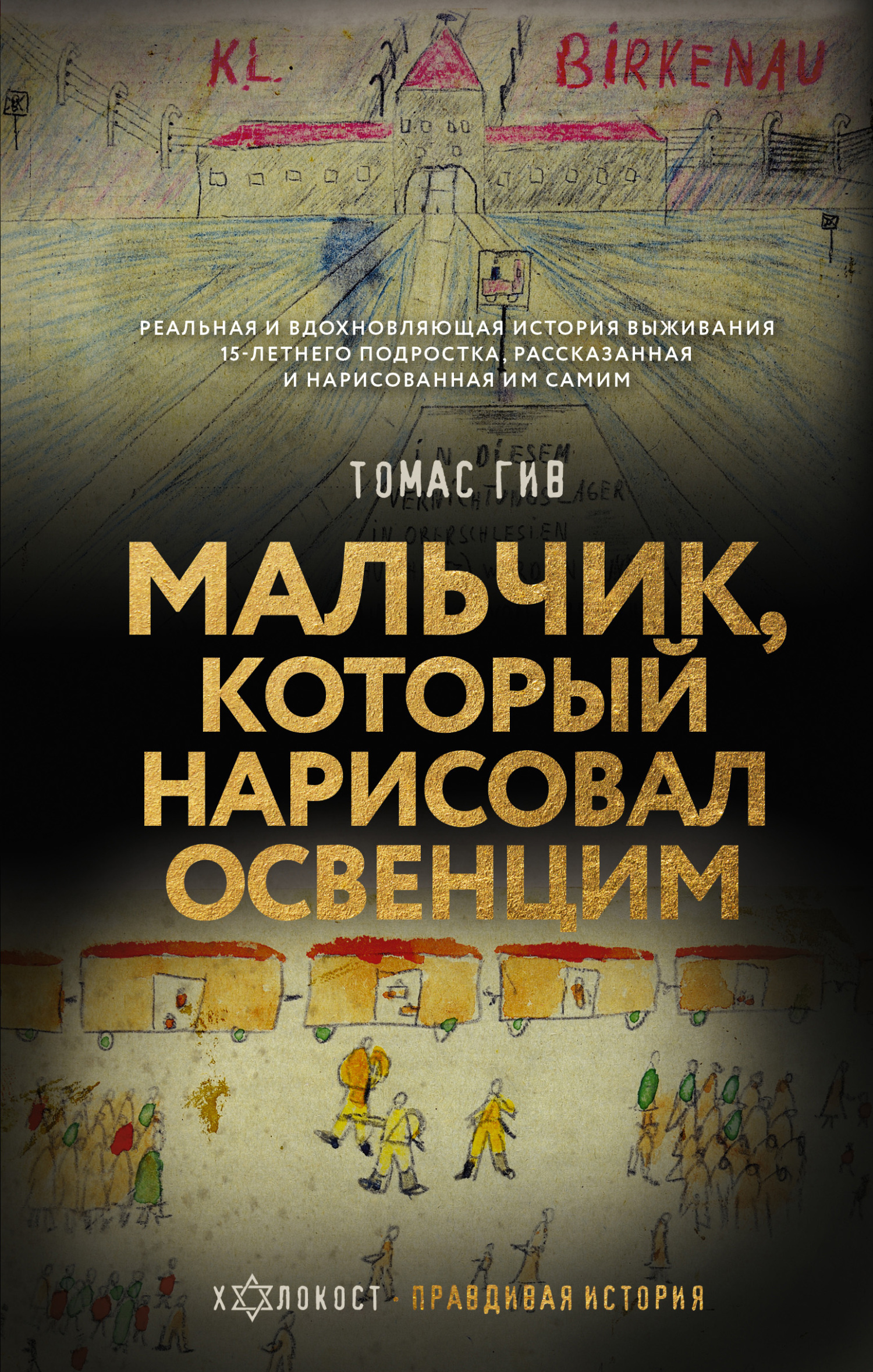 Обложка книги «Мальчик, который нарисовал Освенцим»