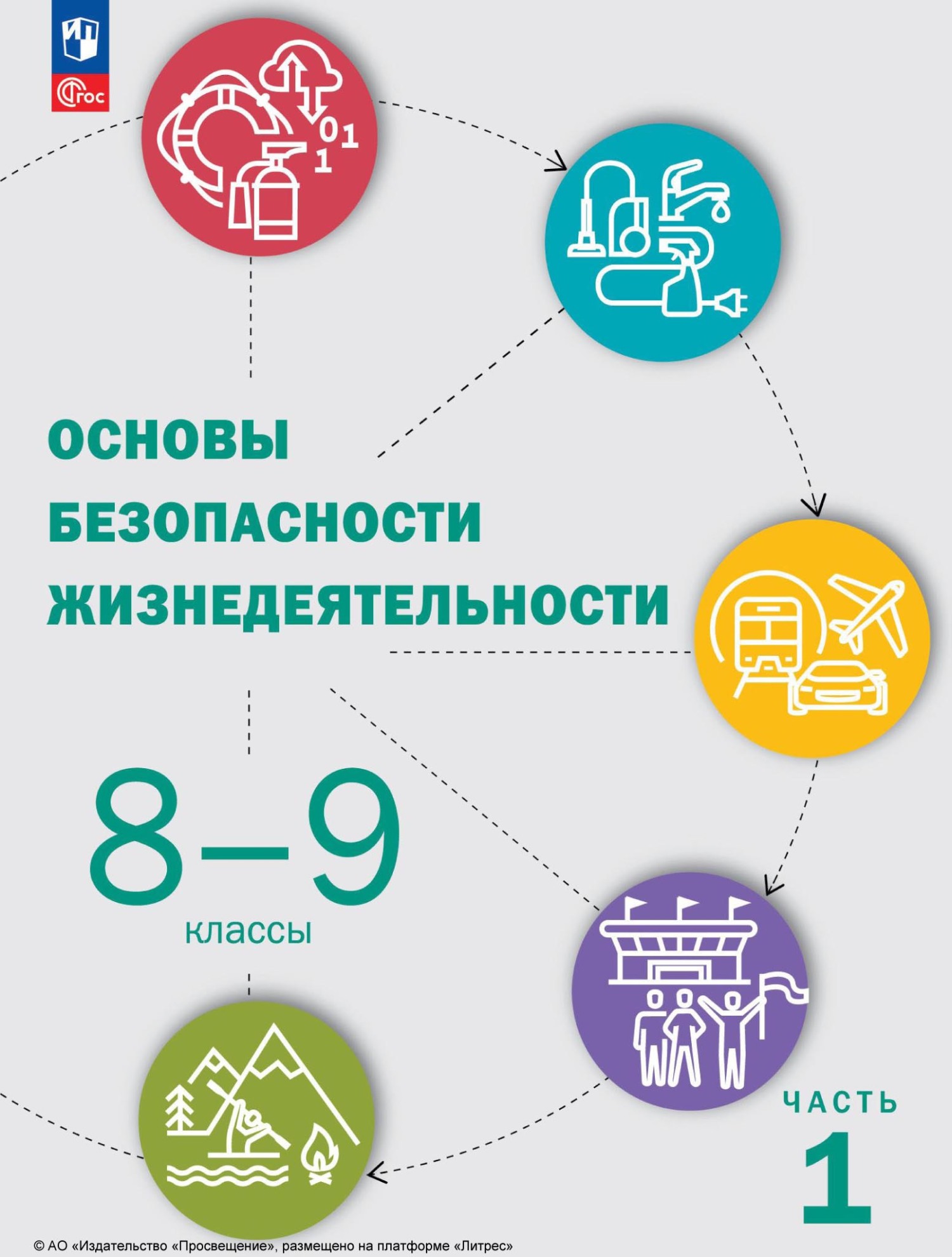 Обложка книги «Основы безопасности жизнедеятельности. 8-9 классы. Часть 1»