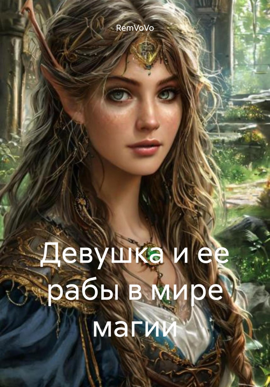 Обложка книги «Девушка и её рабы в мире магии: Циничная сказка»