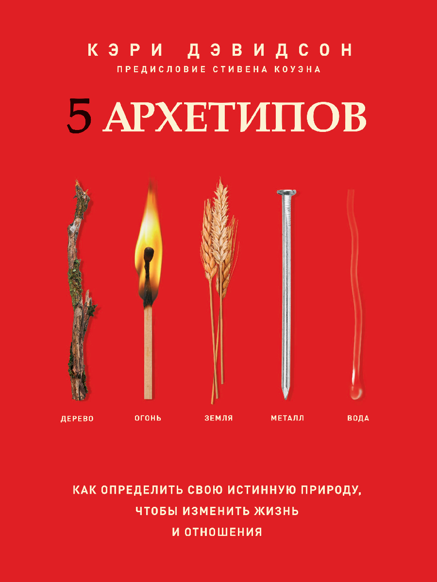 Обложка книги «5 архетипов. Дерево. Огонь. Земля. Металл. Вода. Как определить свою истинную природу, чтобы изменить жизнь и отношения»