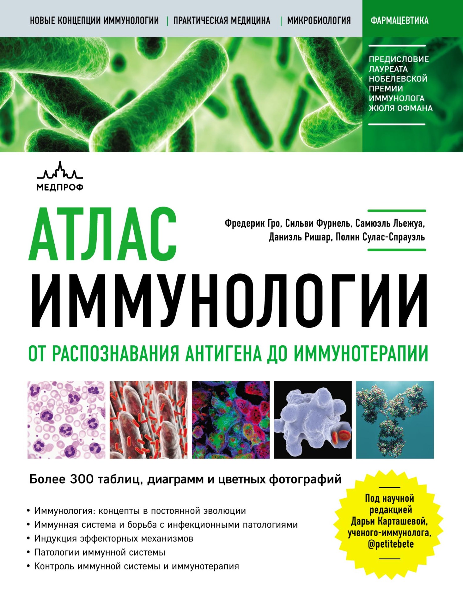 Обложка книги «Атлас иммунологии. От распознавания антигена до иммунотерапии»