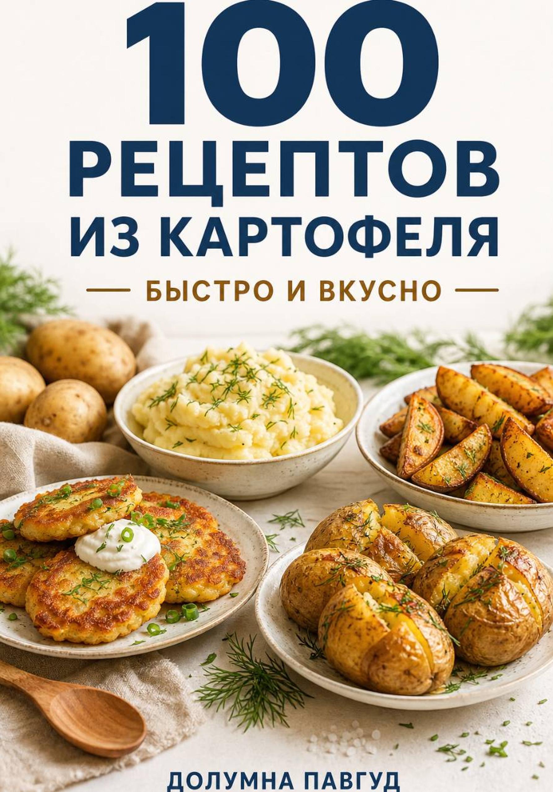Обложка книги «100 рецептов из картофеля»