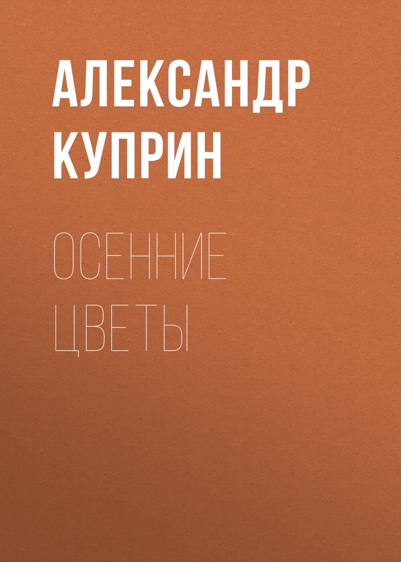 Обложка книги «Осенние цветы»