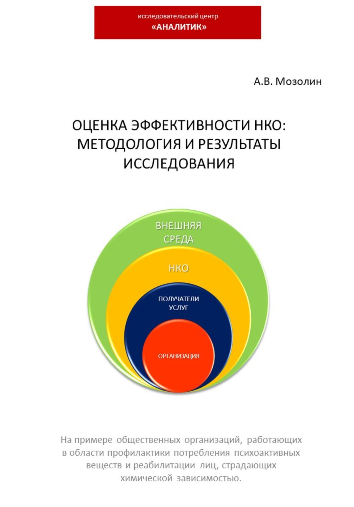Обложка книги «Оценка эффективности НКО: методология и результаты исследования»