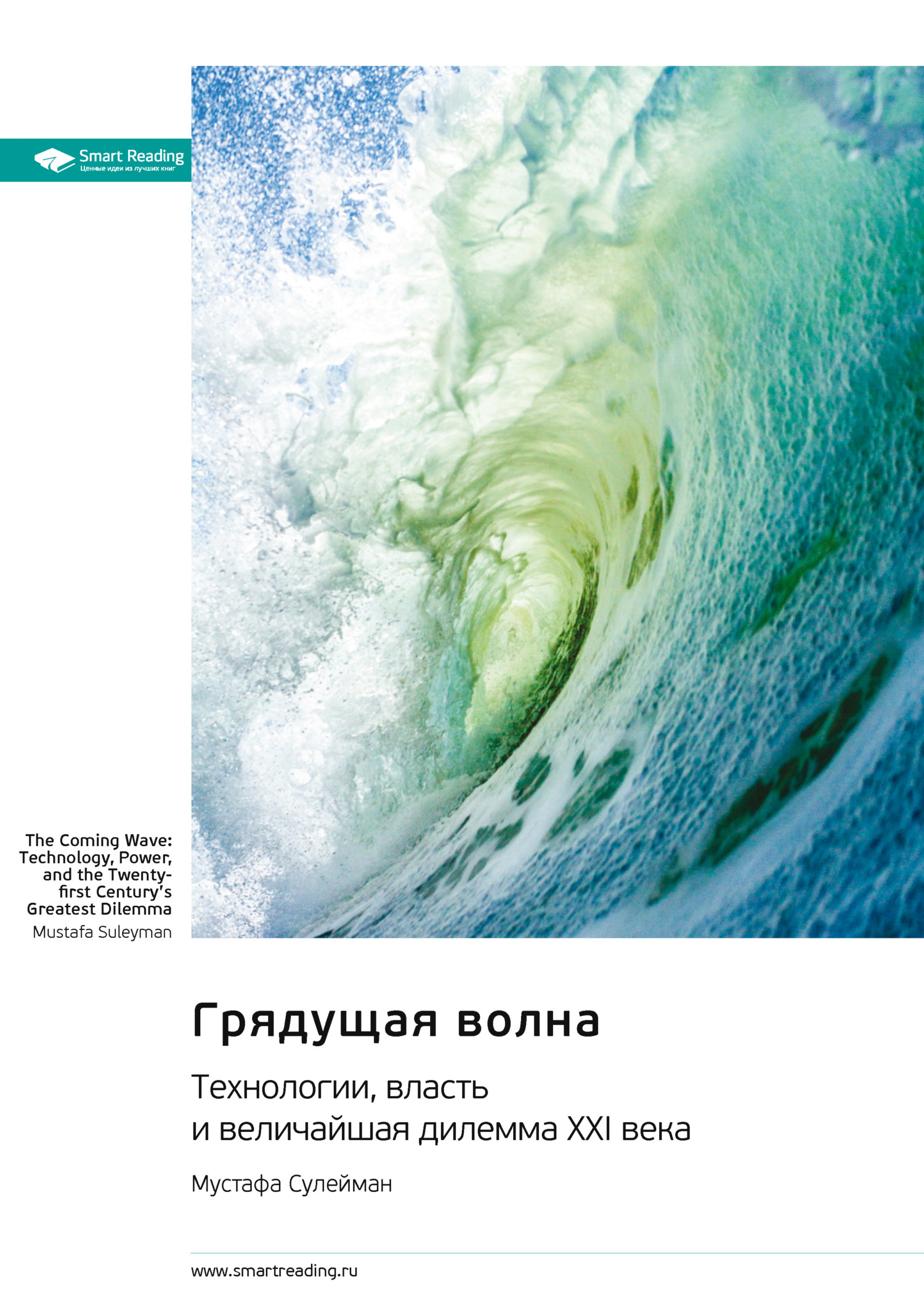 Обложка книги «Грядущая волна. Технологии, власть и величайшая дилемма XXI века. Мустафа Сулейман. Саммари»